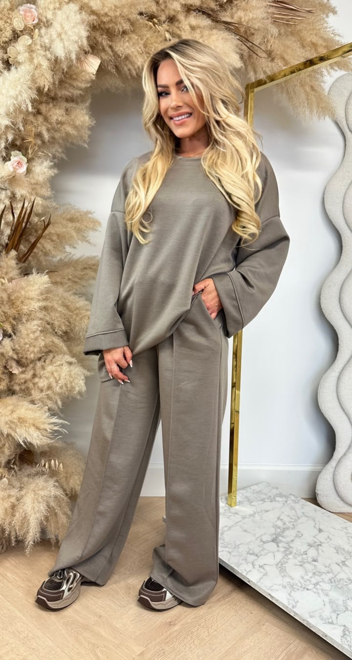 DJOEKE COMFY 2 PIECE SET TAUPE