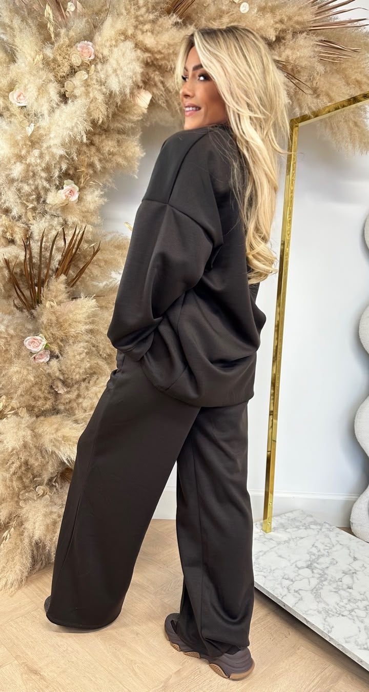 DJOEKE COMFY 2 PIECE SET CHOCO