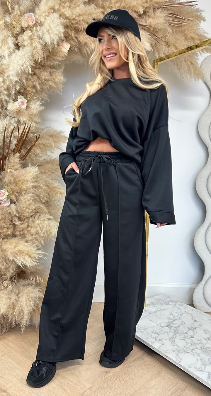 DJOEKE COMFY 2 PIECE SET BLACK