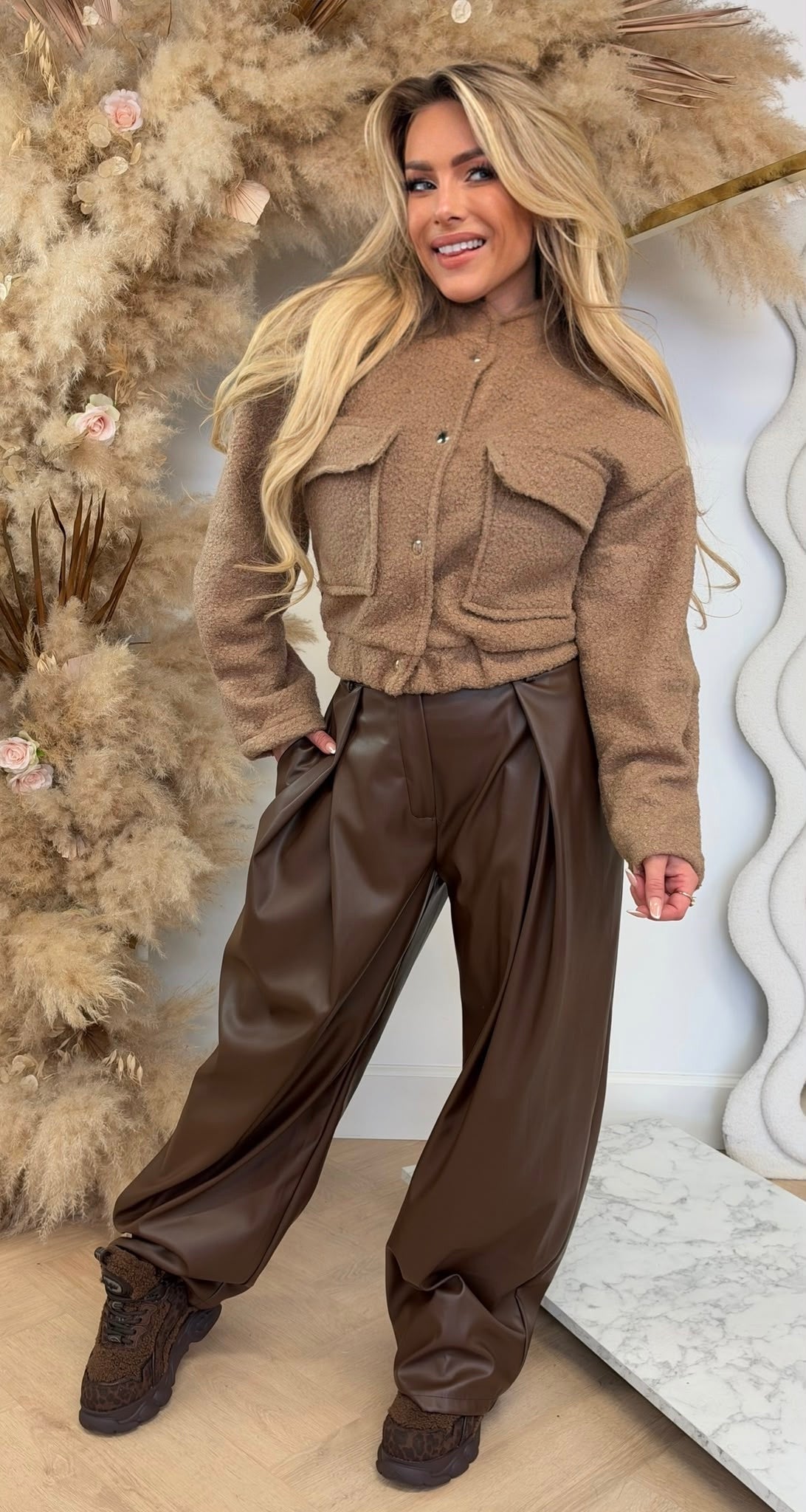 TEDDY BOMBER JACKET CAMEL