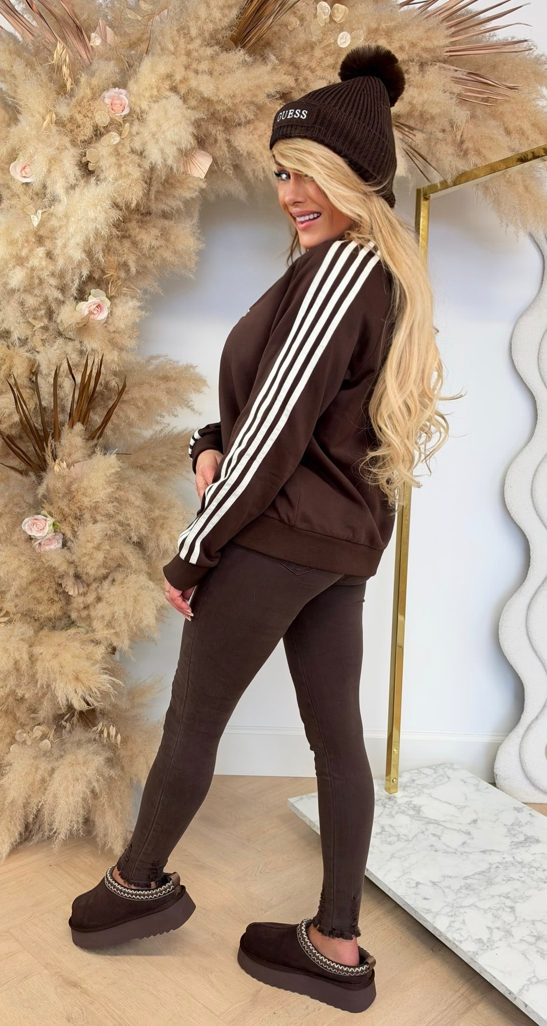 MANHATTON STAR SWEAT 8011653 COFFEE