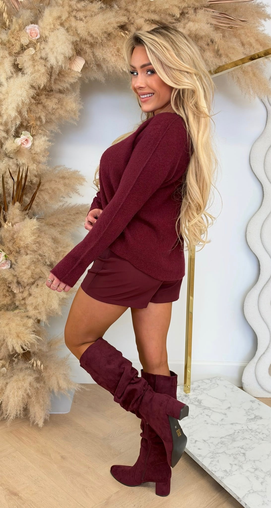 SAAR STUDS SOFT TOP BORDEAUX