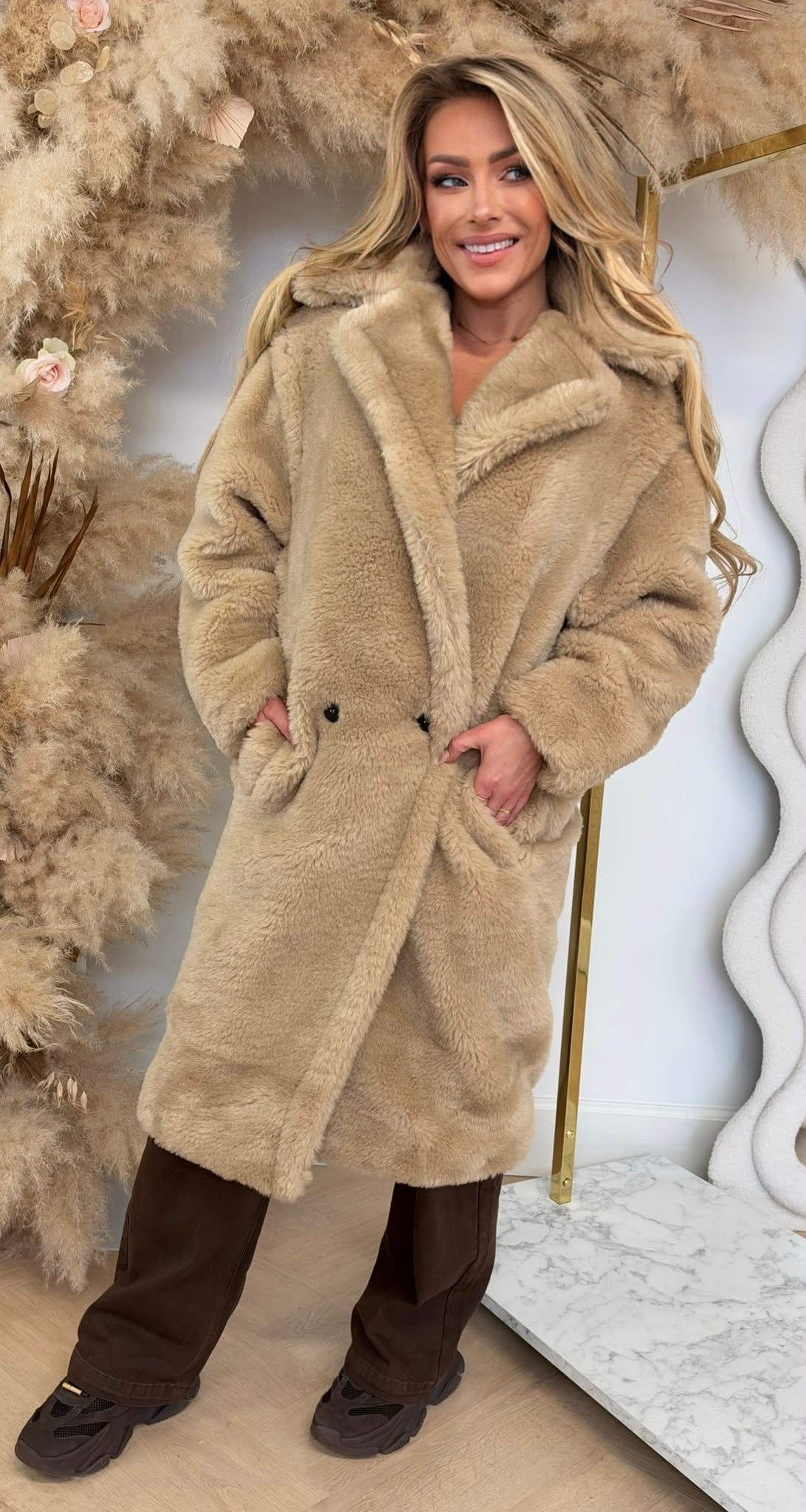 KIKI TEDDY COAT 8768 BEIGE