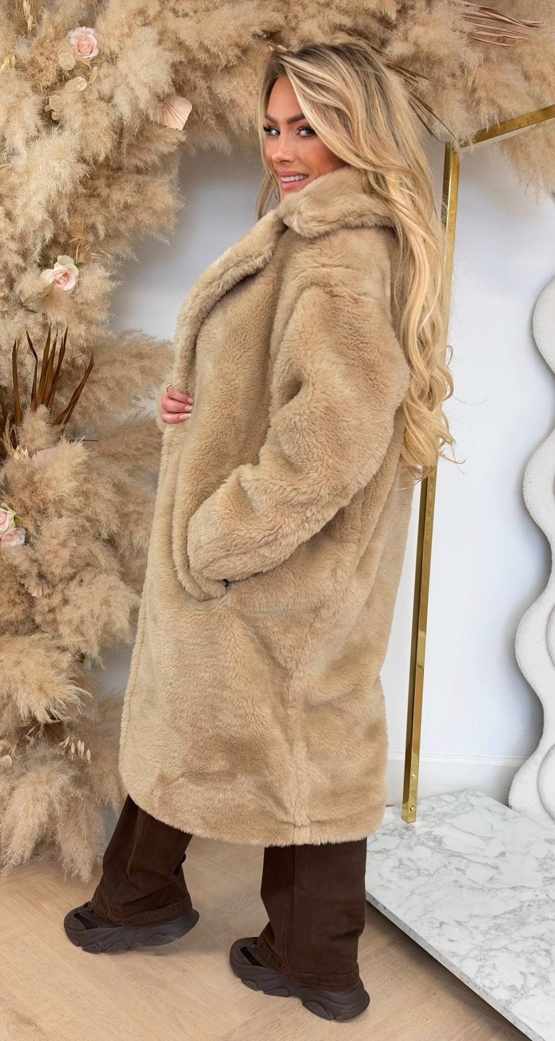 KIKI TEDDY COAT 8768 BEIGE