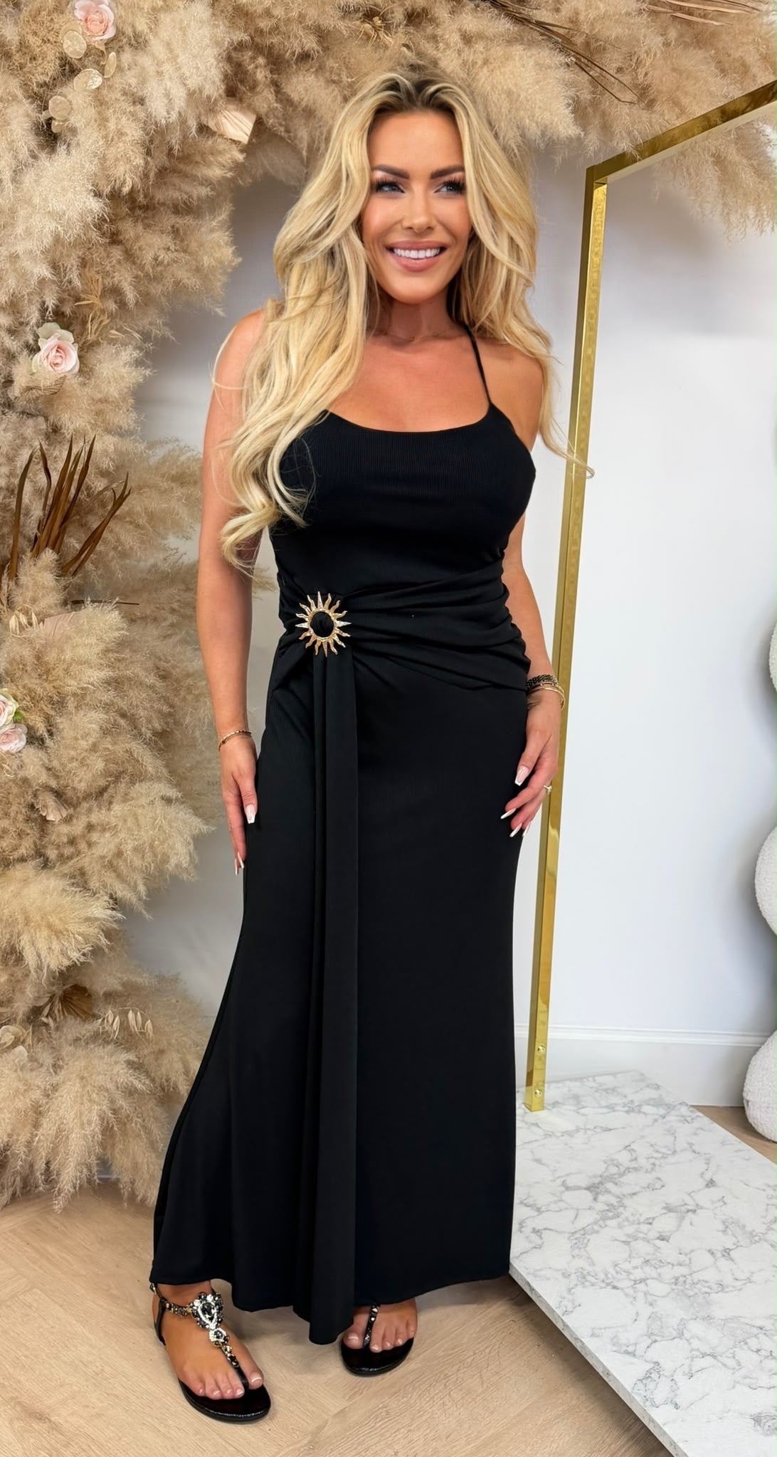 MIDNIGHT SUN DRESS BLACK
