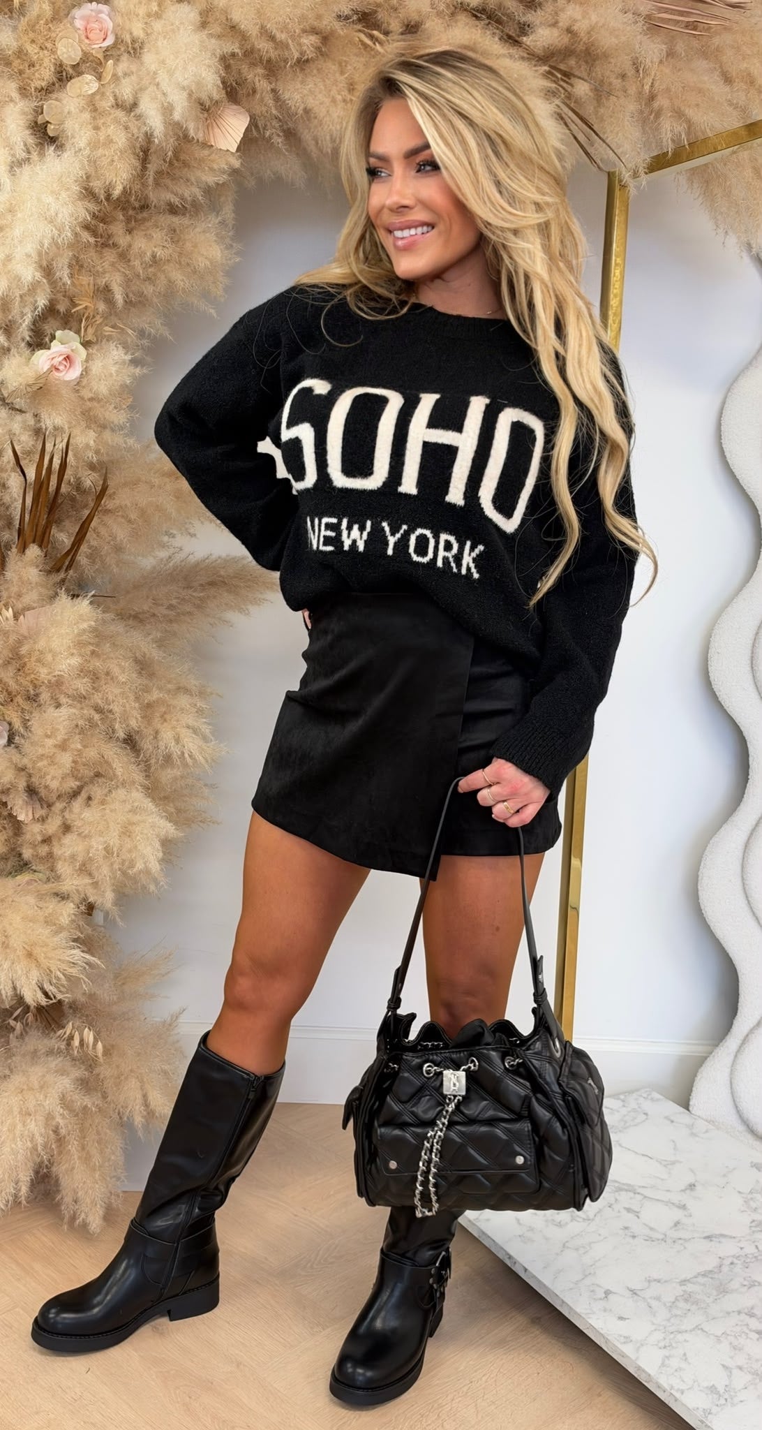 NEW SOHO SOFT SWEAT BLACK