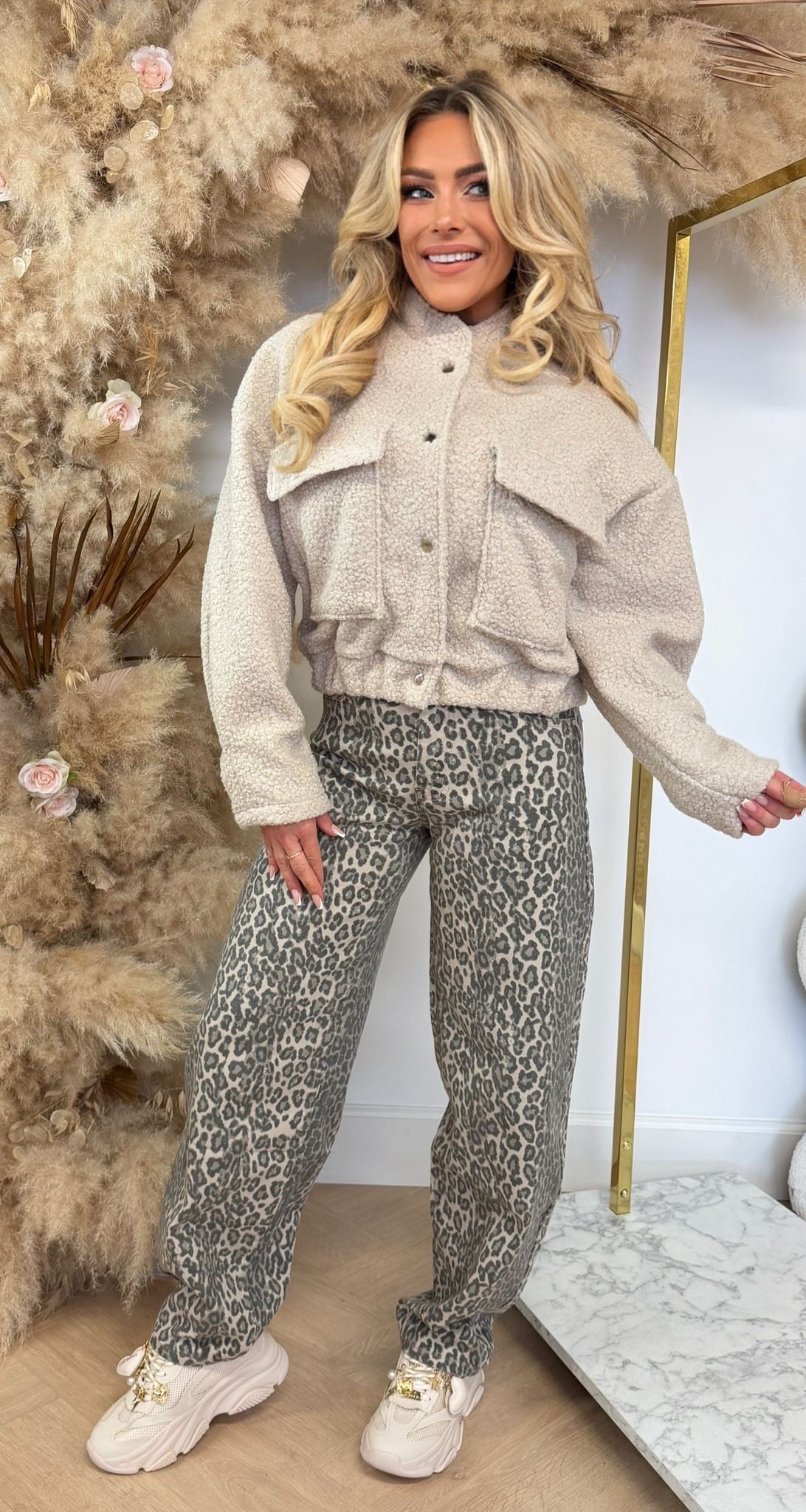 TEDDY BOMBER JACKET CREME