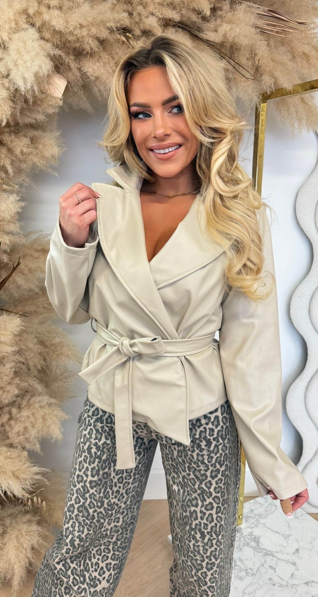 PAULA PU STRIK JASJE BEIGE