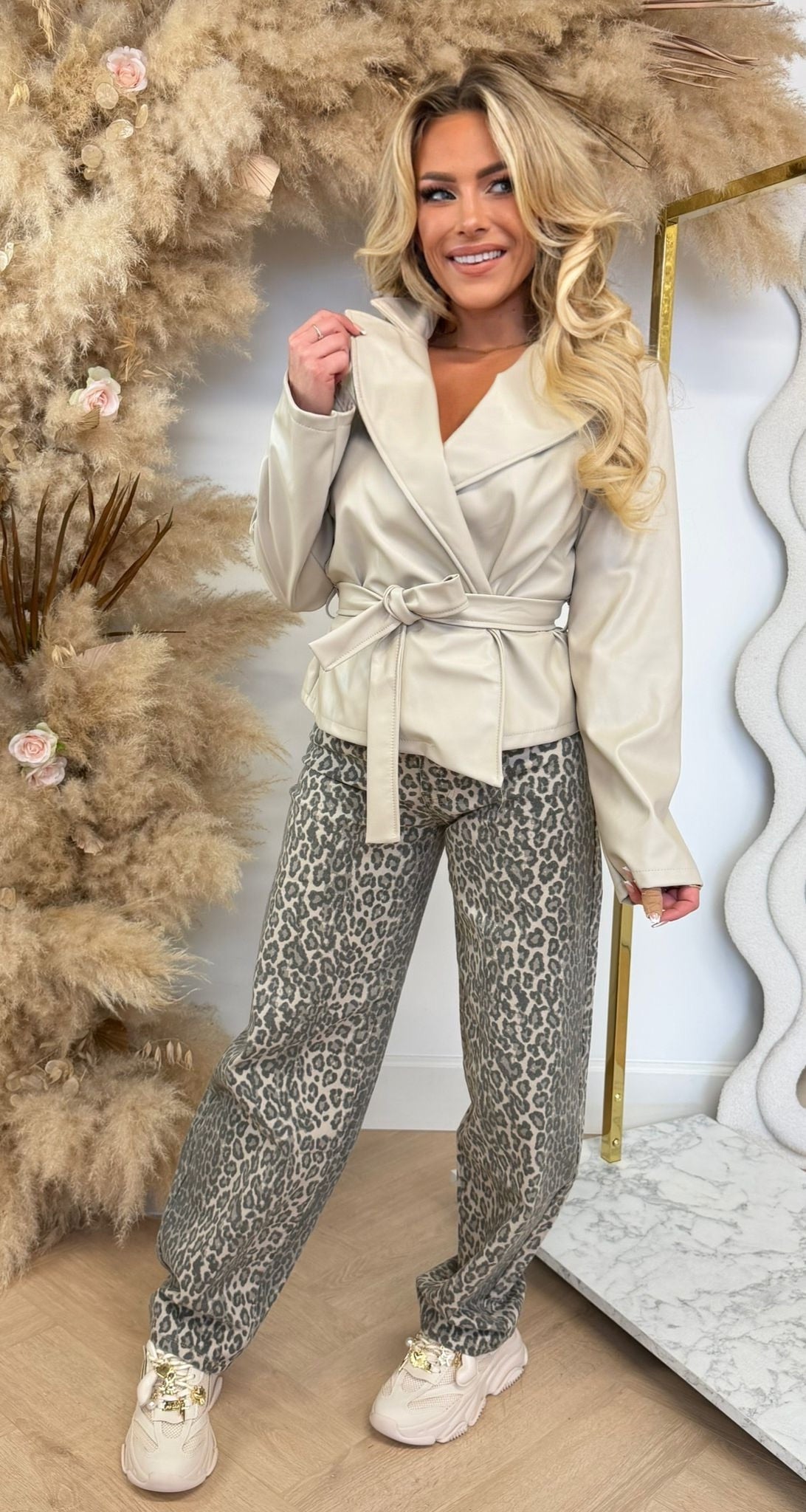 PAULA PU STRIK JASJE BEIGE