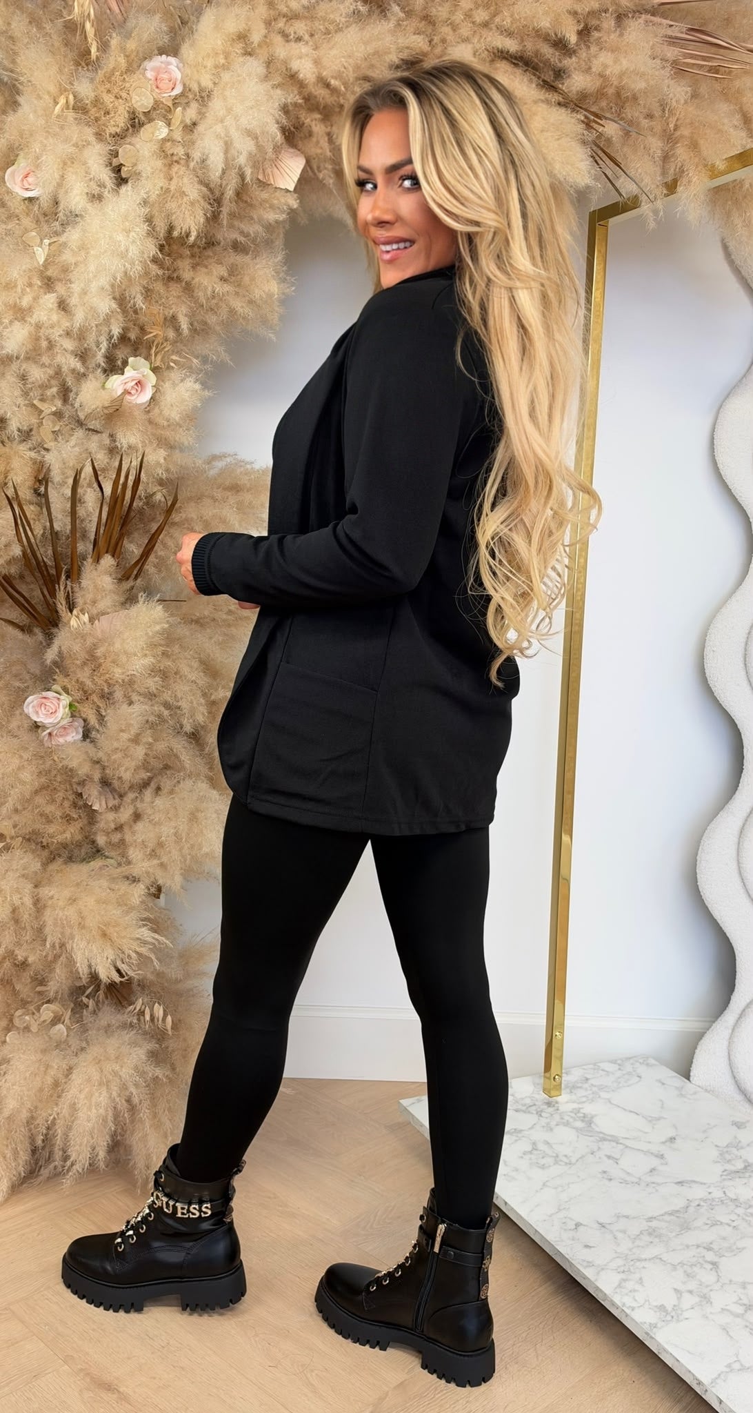 BASIC VESTJE L MOUW BLACK