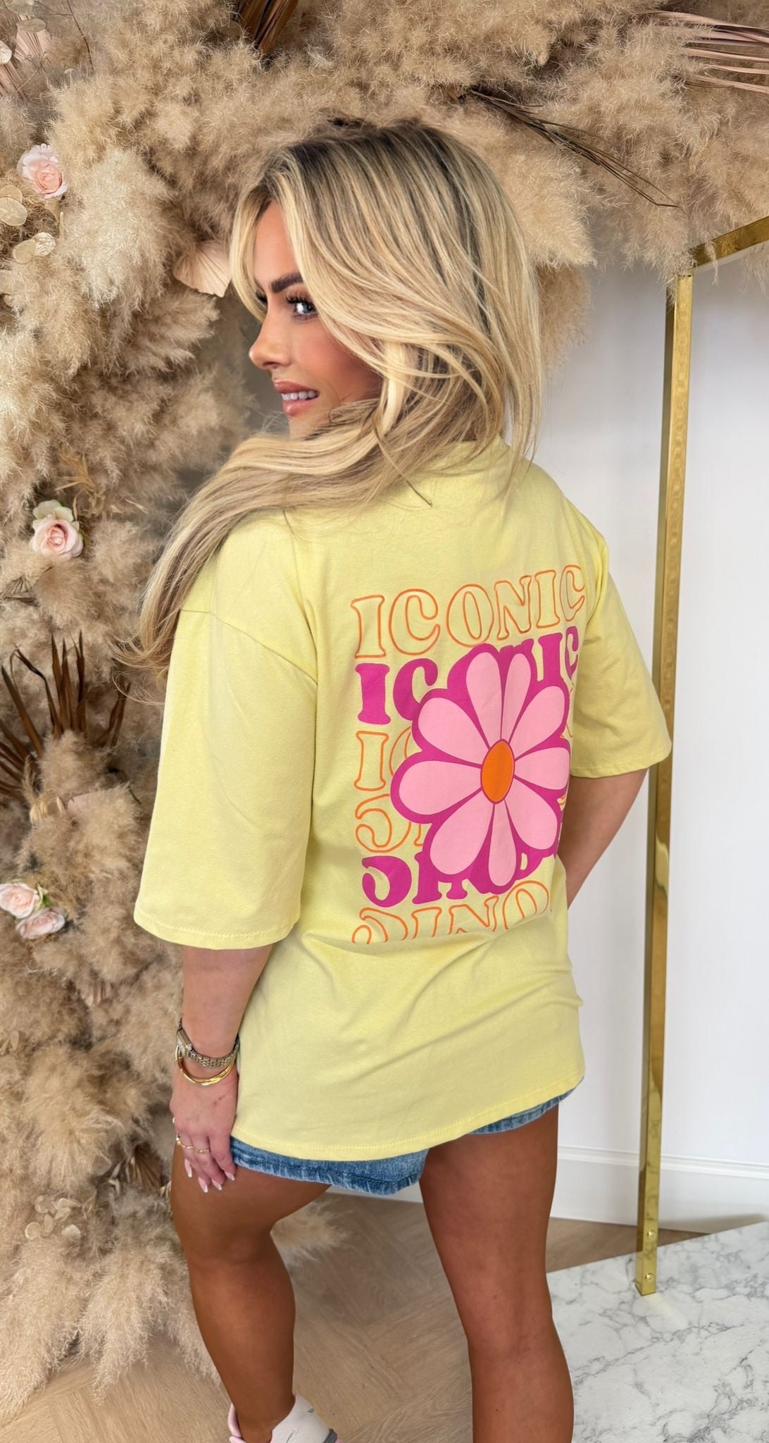 FLOWER ICONIC TEE 2665 YELLOW