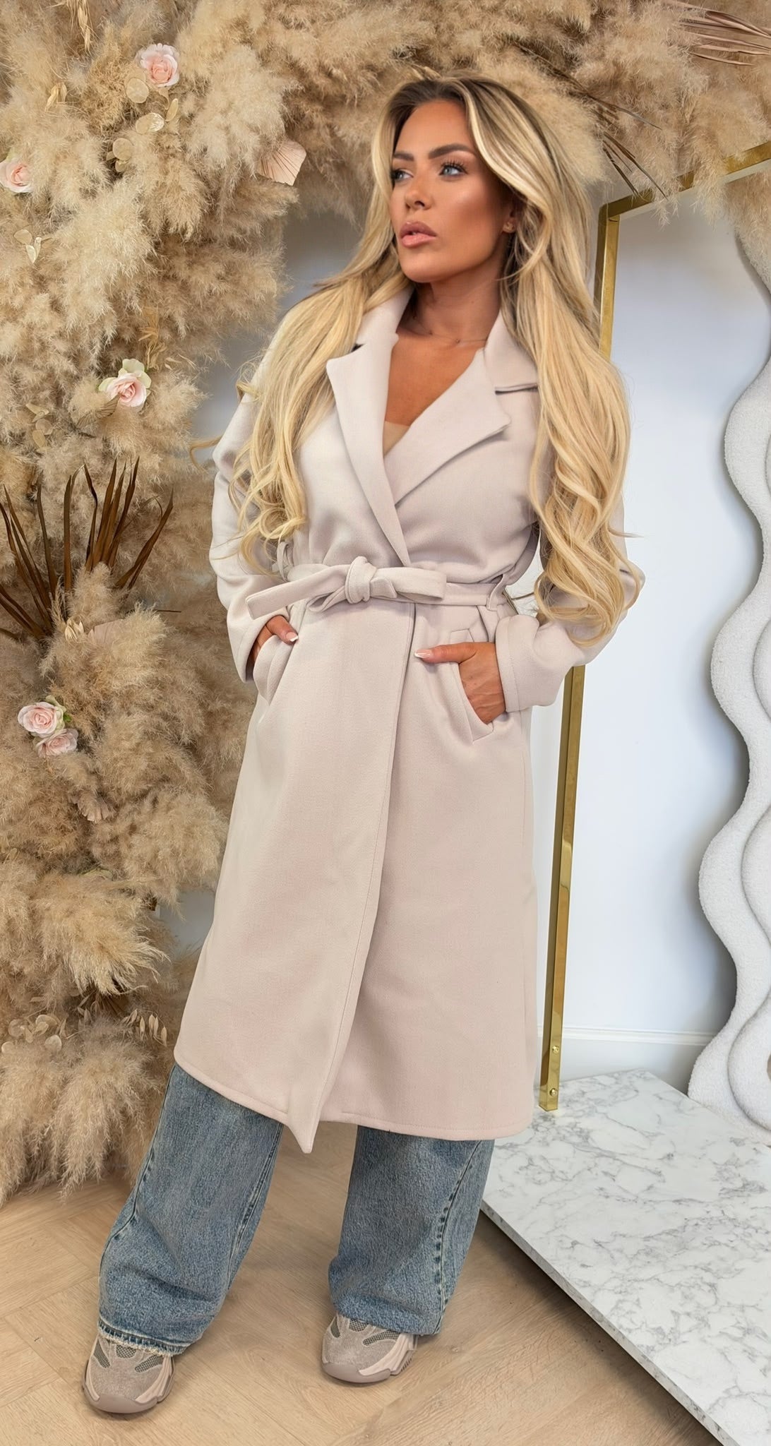 KARDASHIAN COAT LIGHTBEIGE