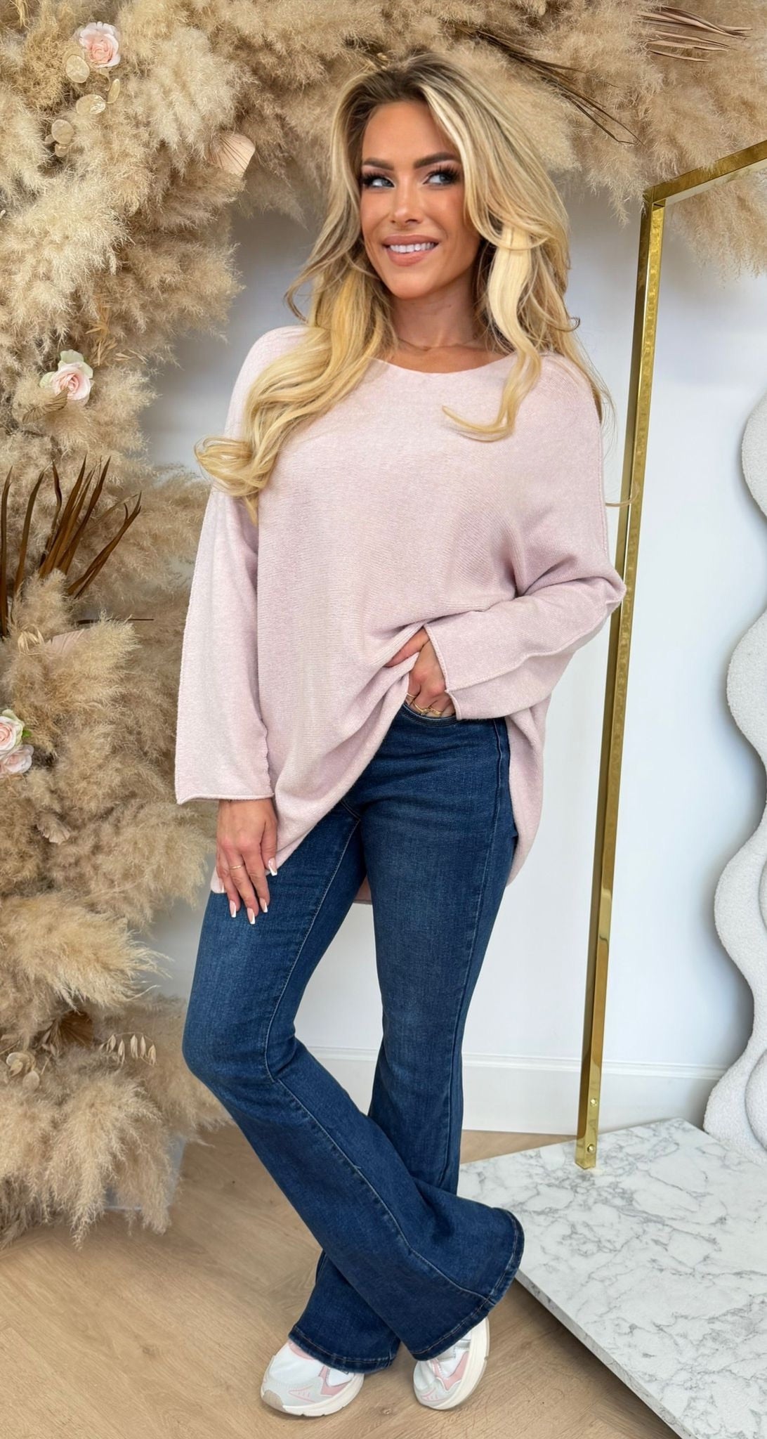 KIMMY SOFT LONG TOP BEIGE