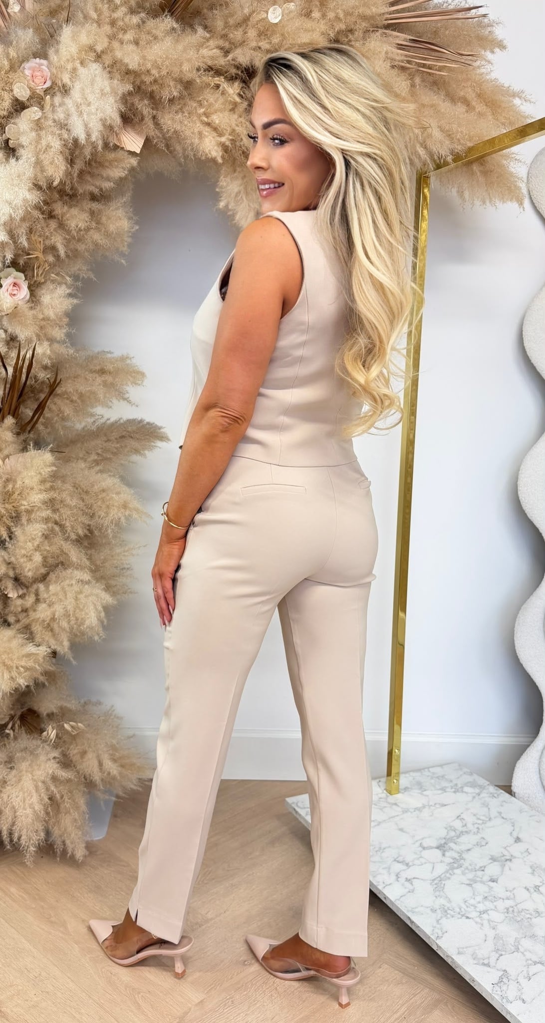 LULU MARY GILET GL014 BEIGE