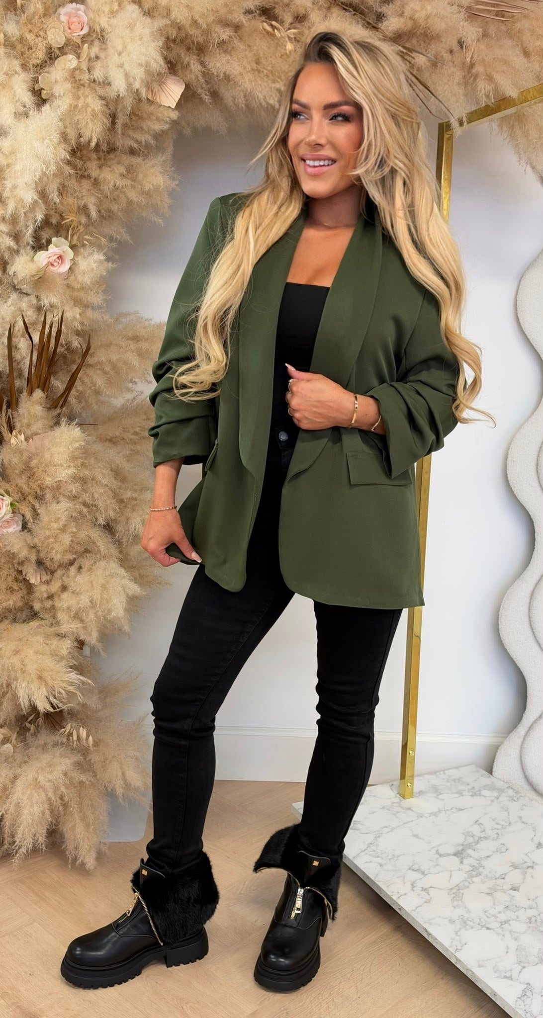 FENNY BLAZER ARMYGREEN