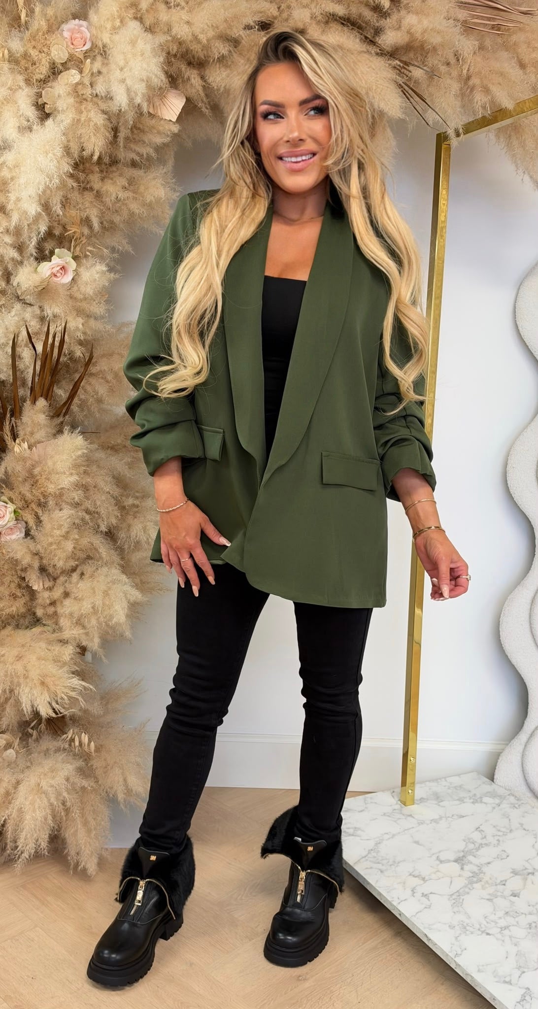 FENNY BLAZER ARMYGREEN