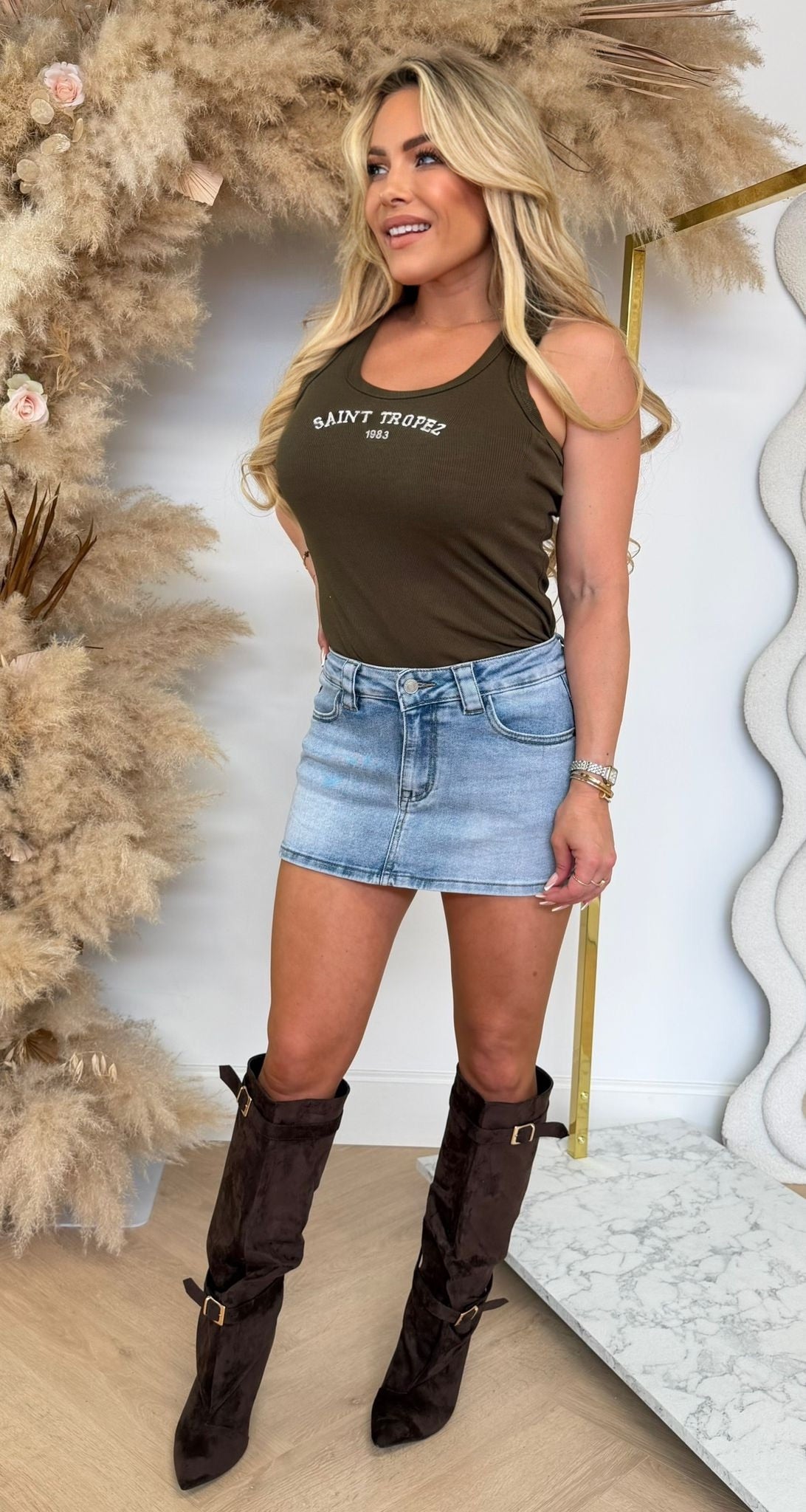 SAINT TROPEZ TOP KC-19 DARKCHOCO