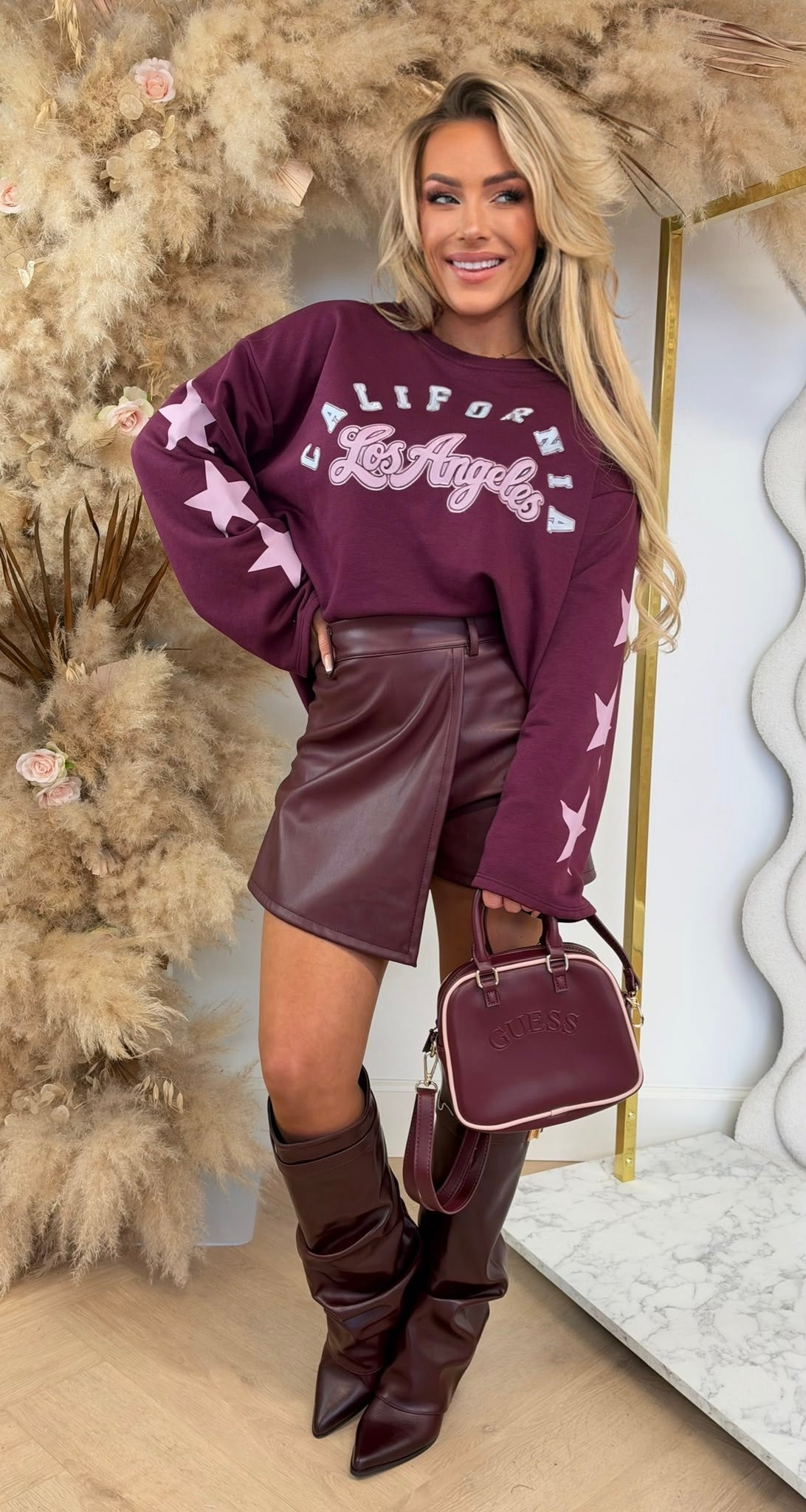 EMELY STAR LONGSLEEVE WINE