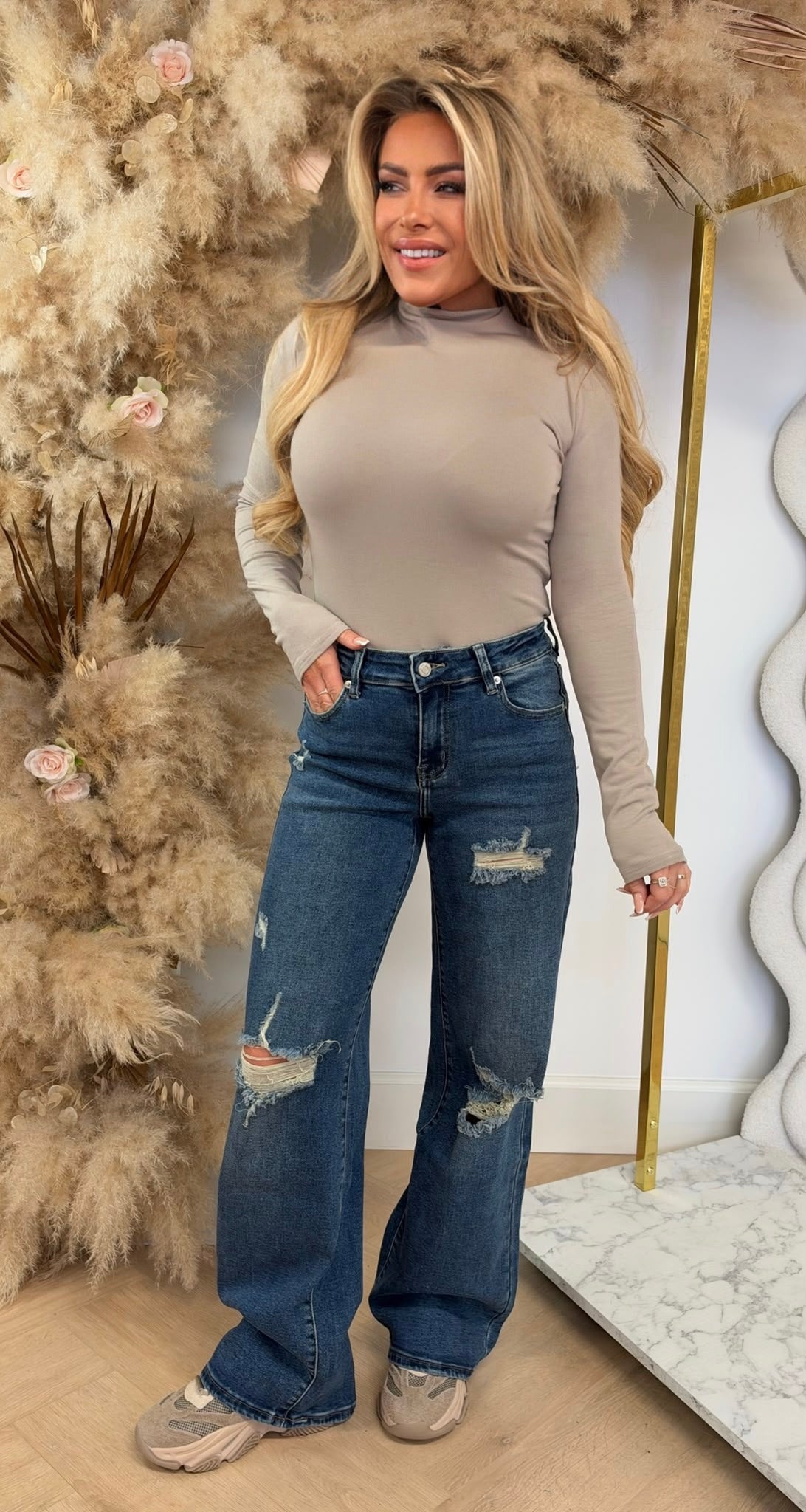 TURTLE BASIC STRETCH TOP 2038 TAUPE
