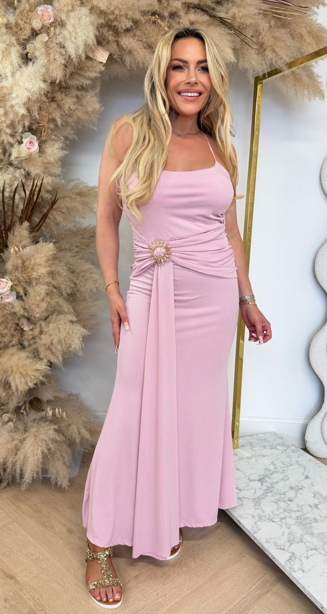 MIDNIGHT SUN DRESS PINK