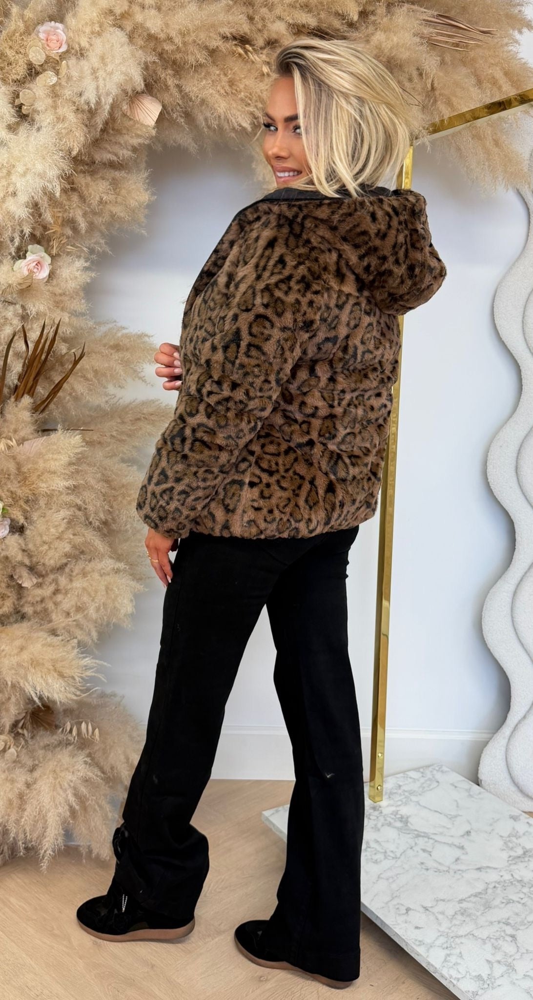 REVERSIBLE PUFFER LEO JACKET 2701 BLACK/CHOCO