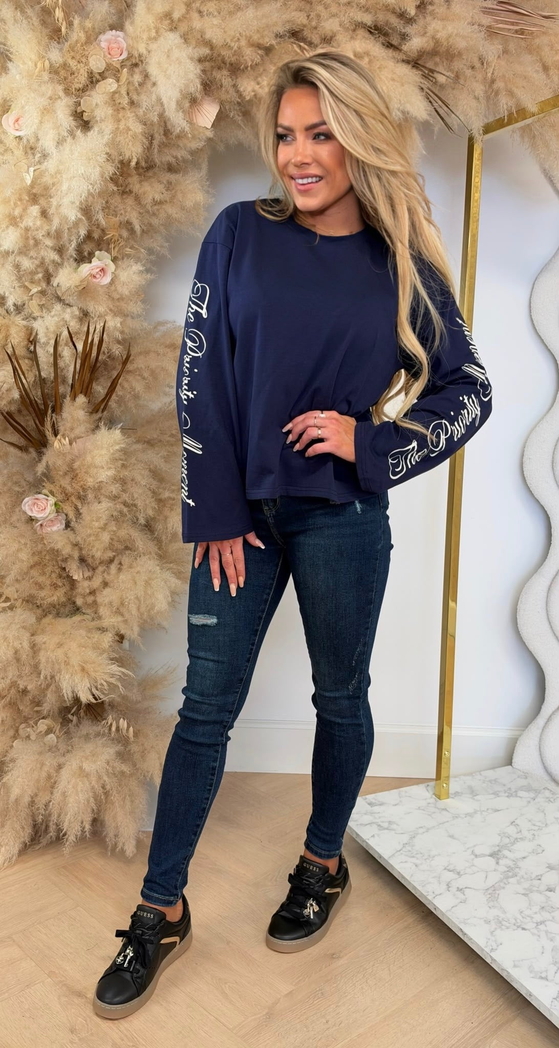 PRIORITY LONGSLEEVE TEE 308 MARINE