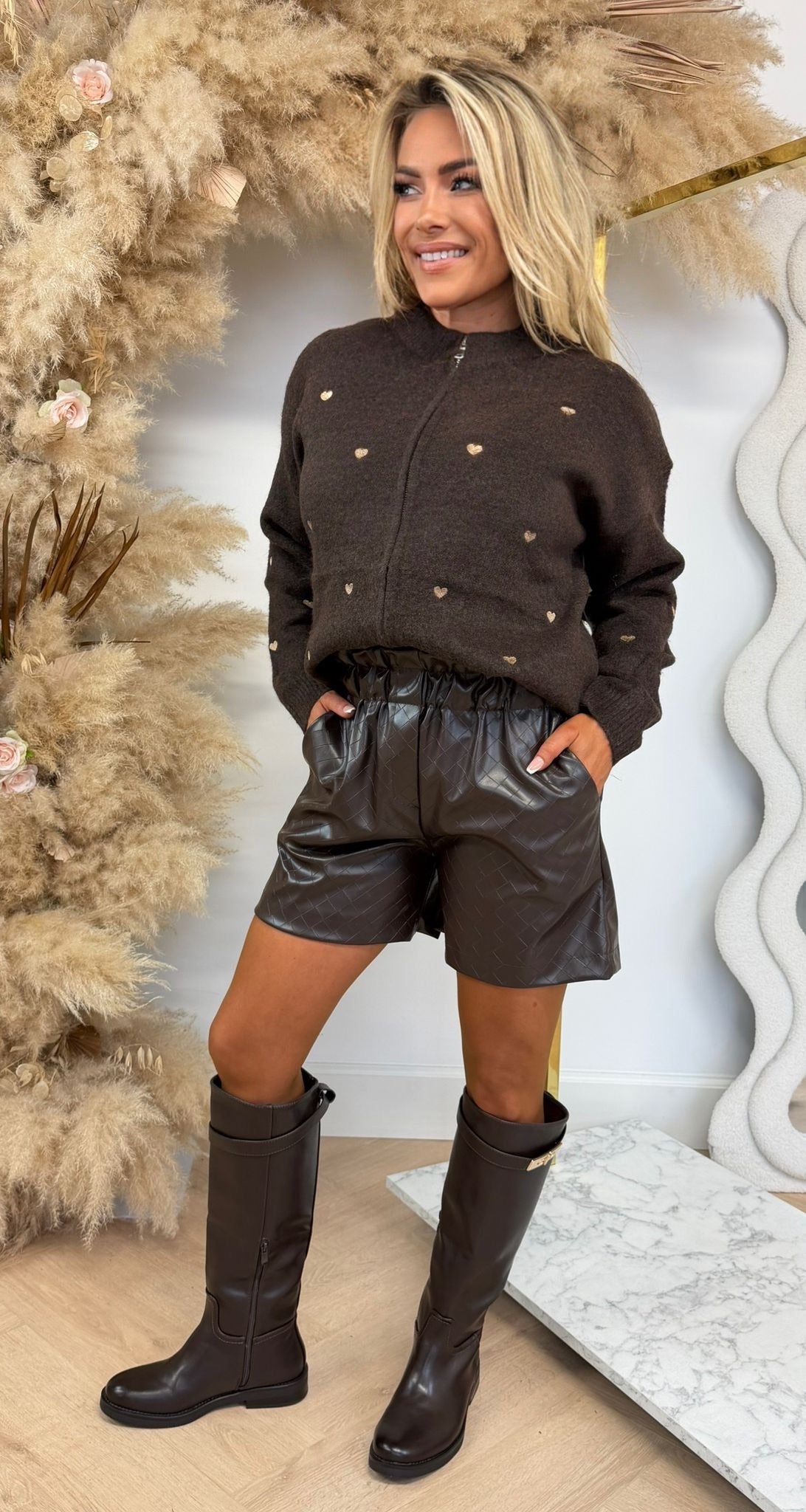 HARTJES VEST 843 CHOCO