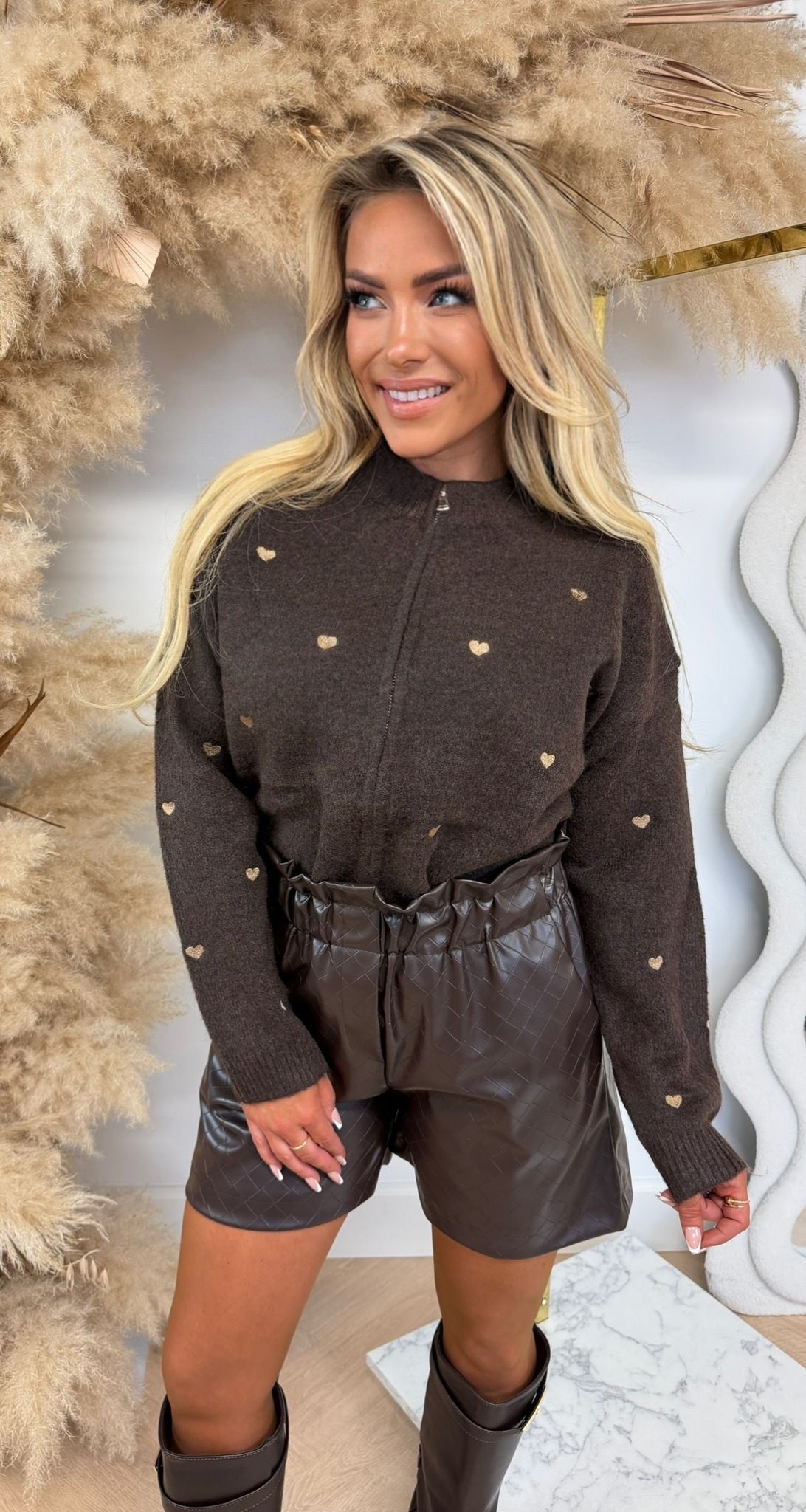 HARTJES VEST 843 CHOCO
