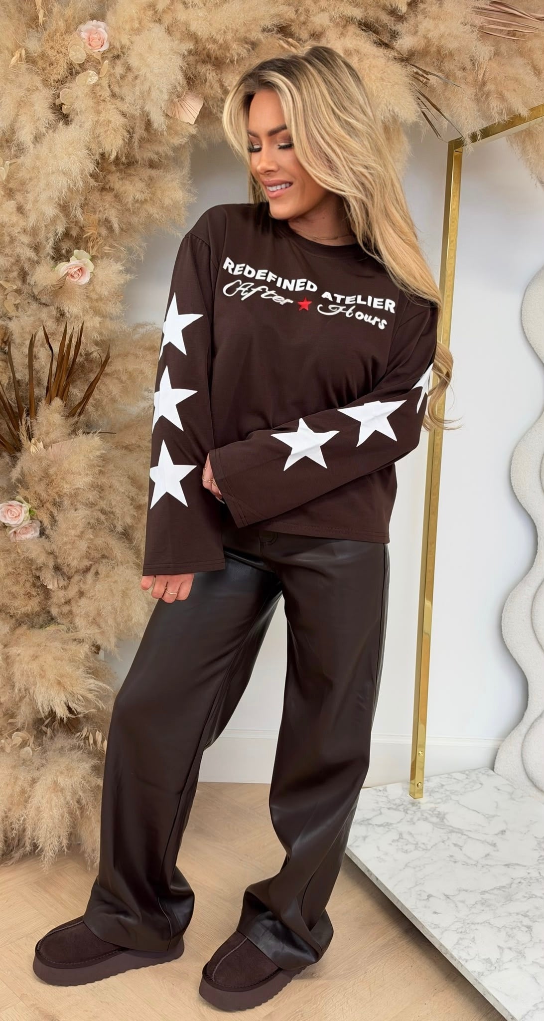 REFINED ATELIER LONGSLEEVE TEE 311 CAFE