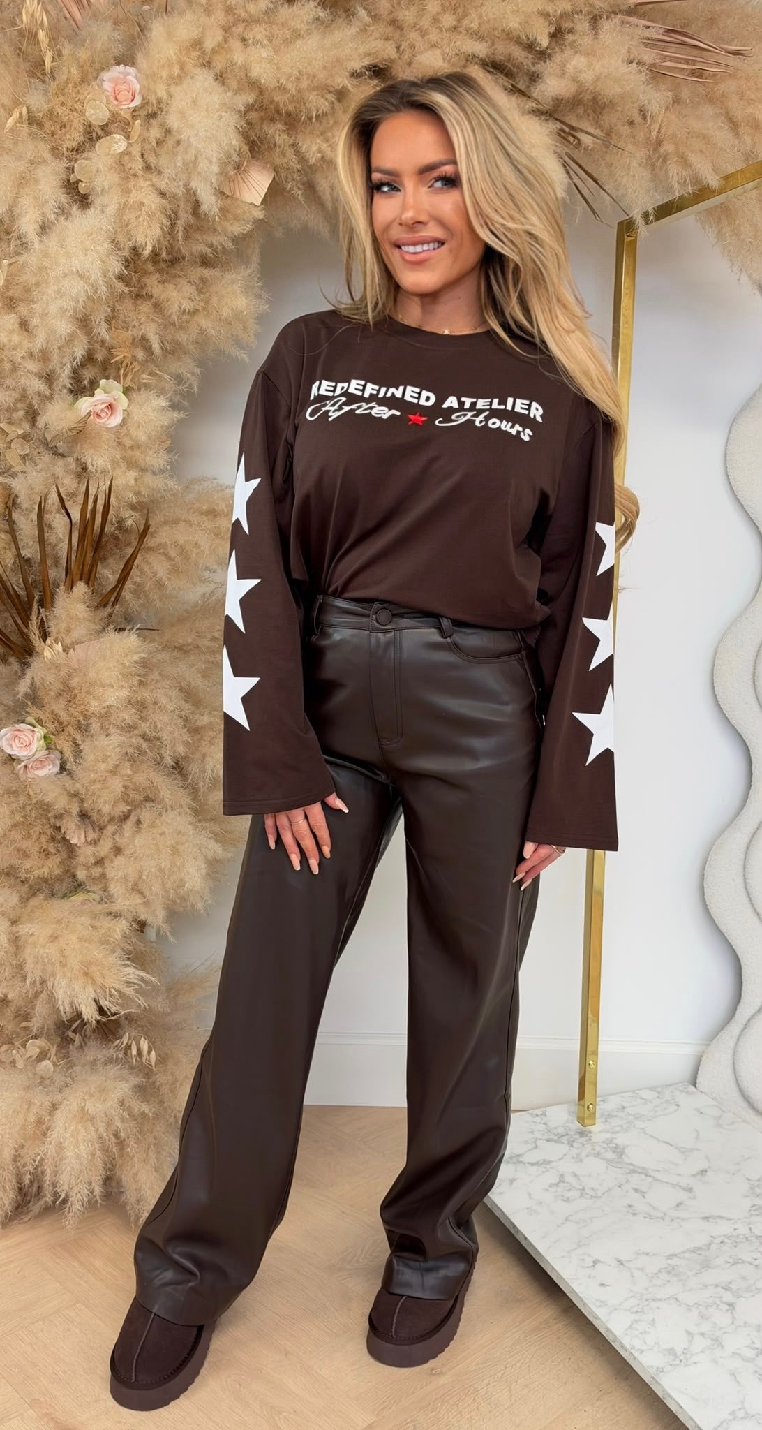 REFINED ATELIER LONGSLEEVE TEE 311 CAFE