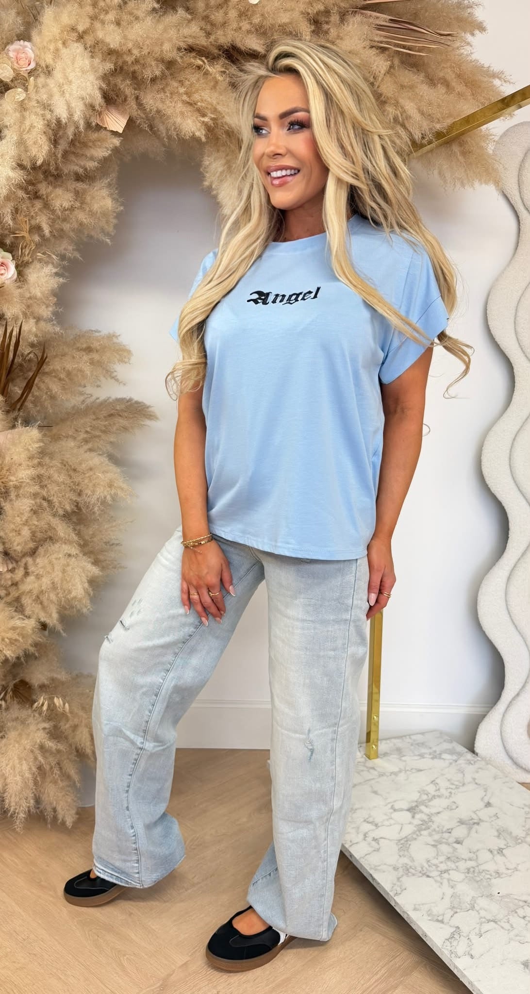 ANGEL WING TEE 8131 ICEBLUE