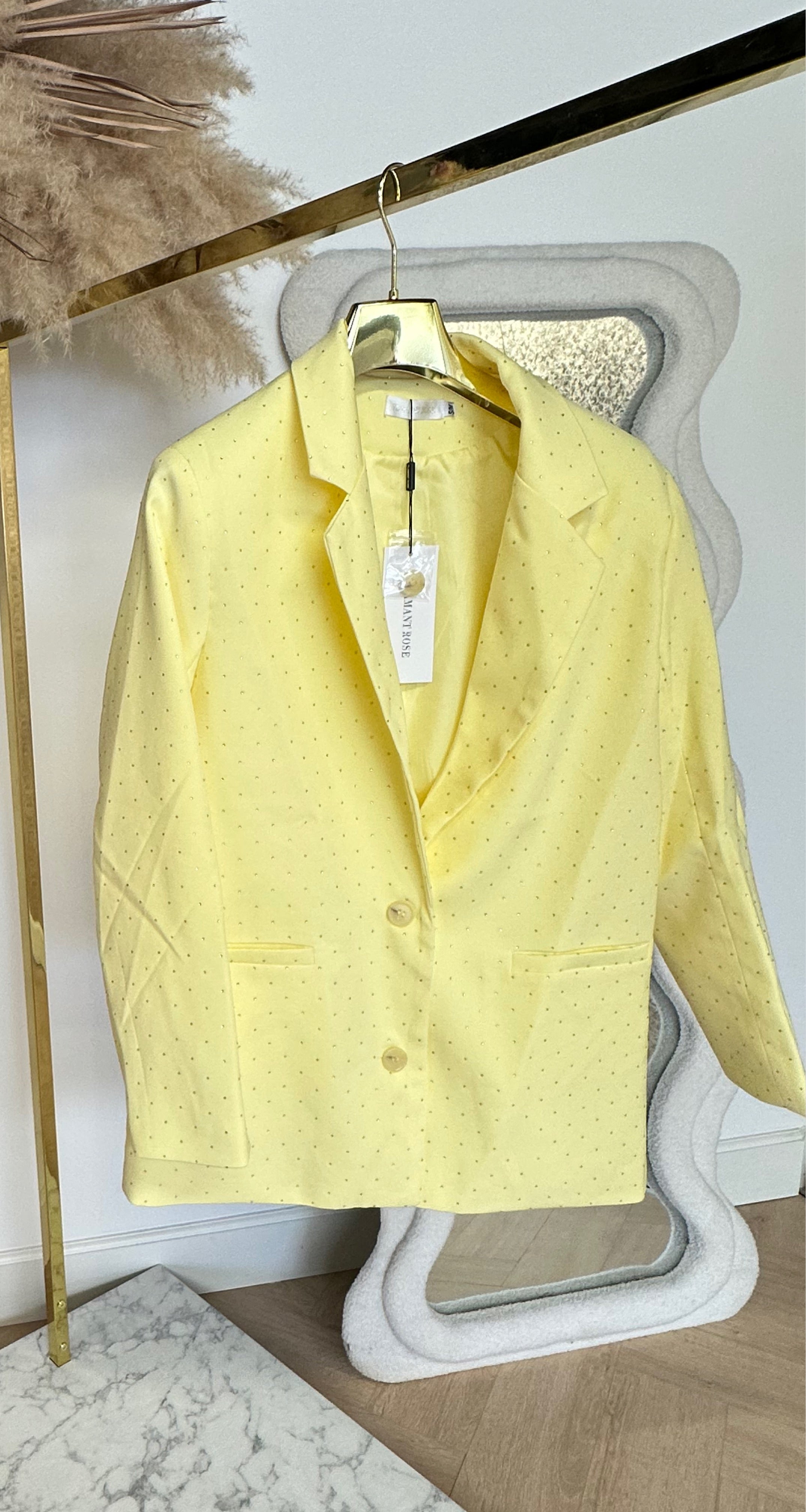 GLITTER BLAZER TC02 YELLOW