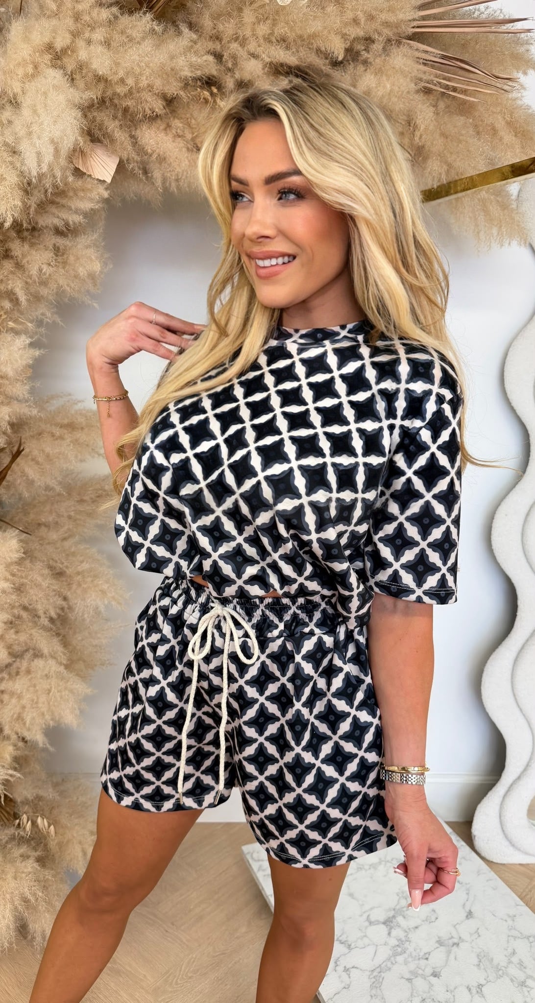 ATHENE PRINT SET NAVY
