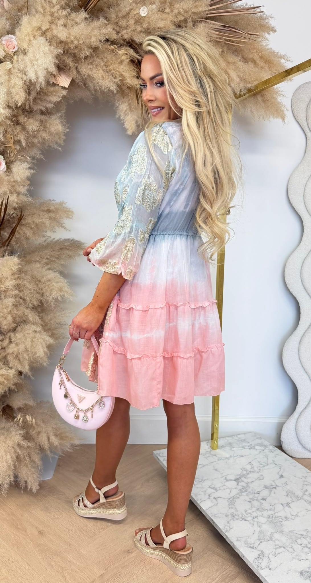CUBA SHINE COLOUR DRESS 25866 BLUE