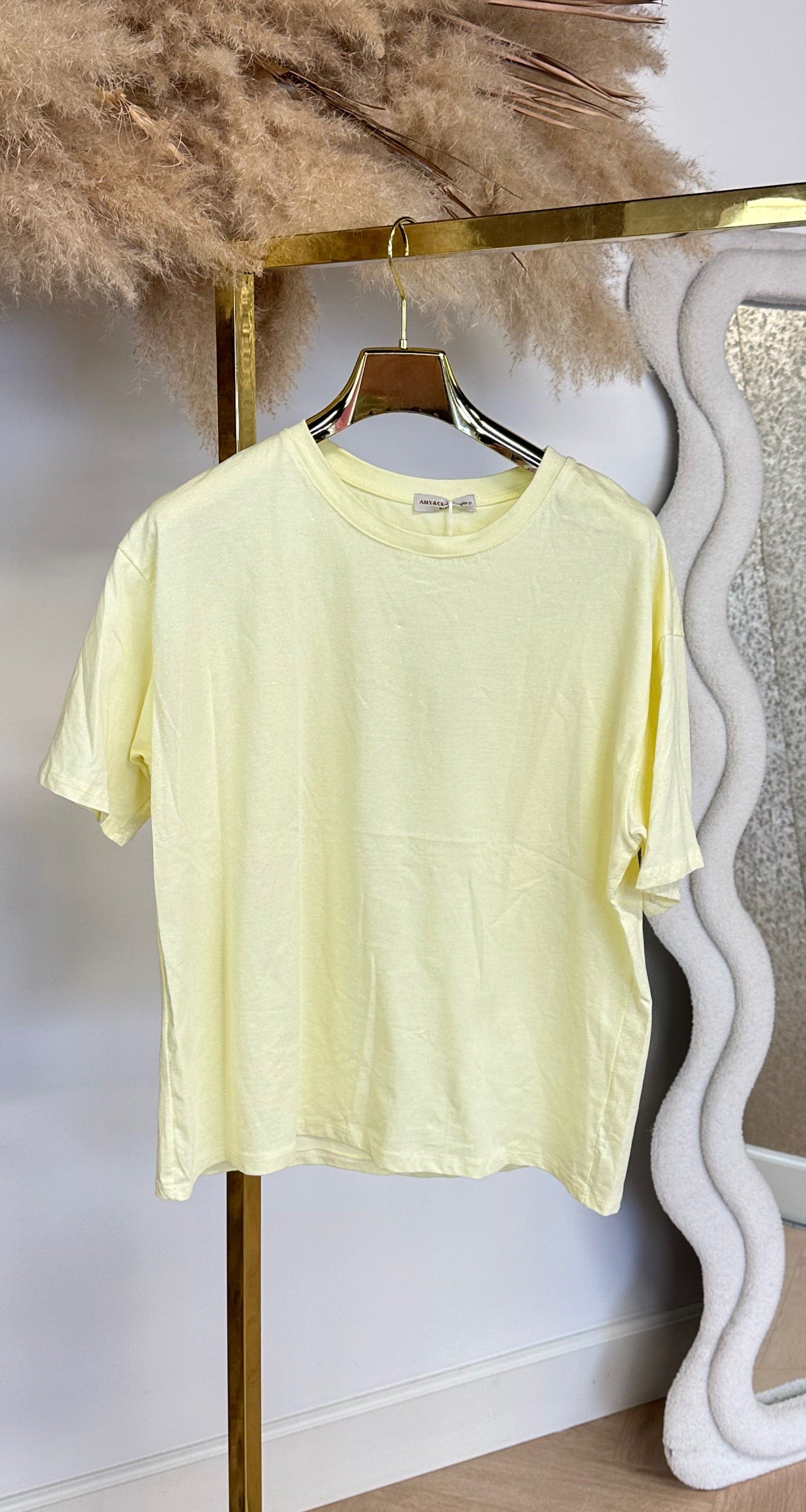 GLITTER SHIRT 69002 YELLOW