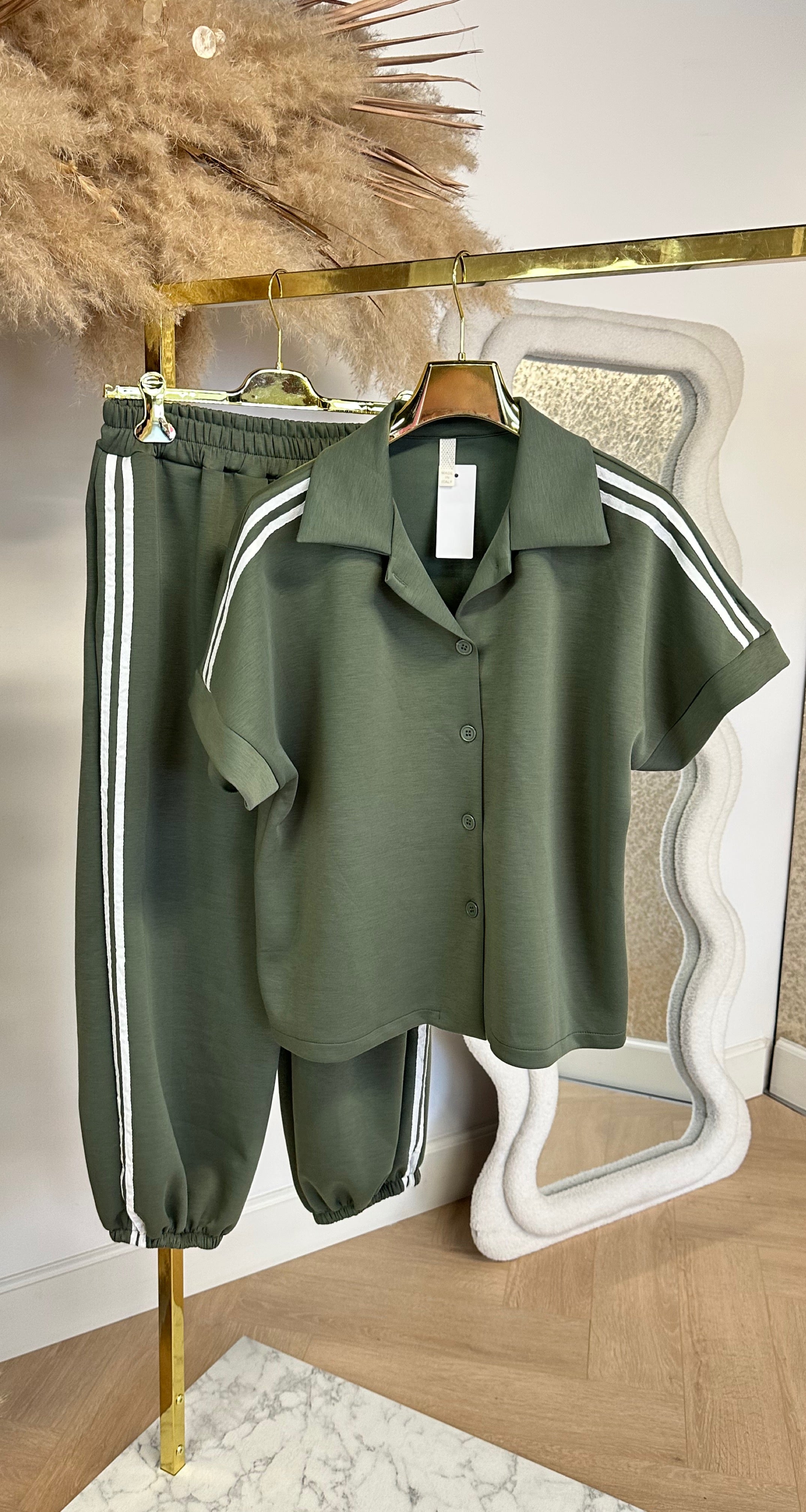 PLISSE KNOOP PANTS 5028 APPLEGREEN