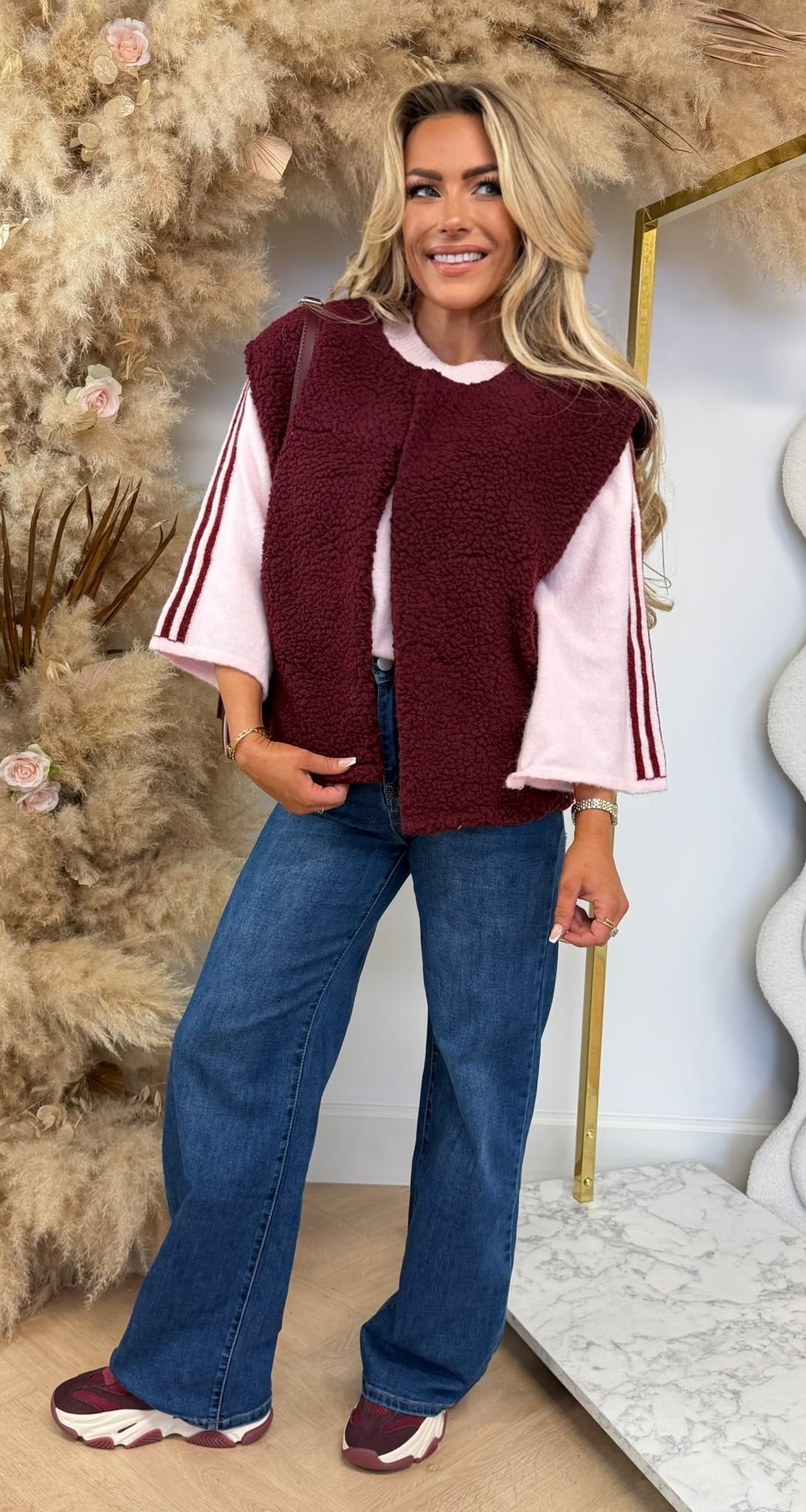 SHEEP GILET BORDEAUX