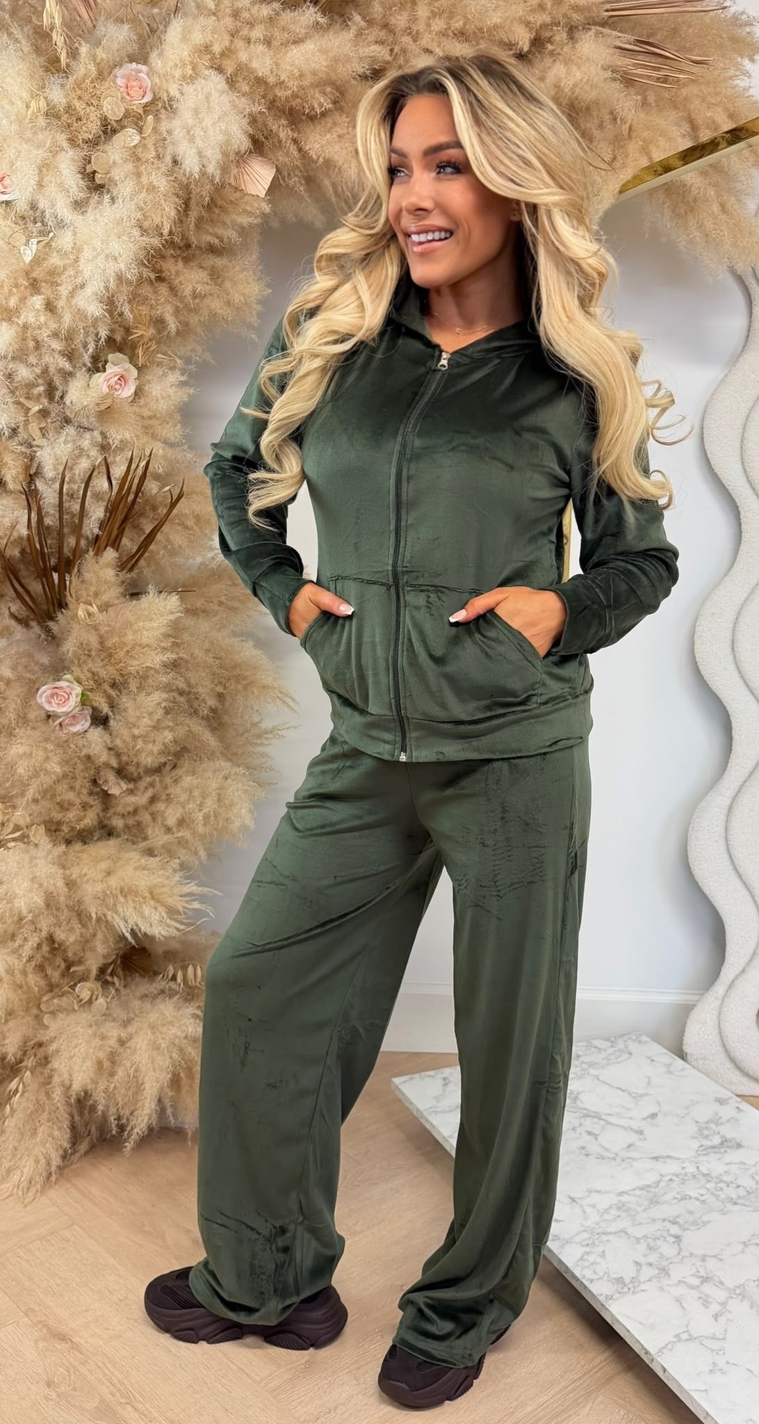 VELVET SET 1018 GREEN