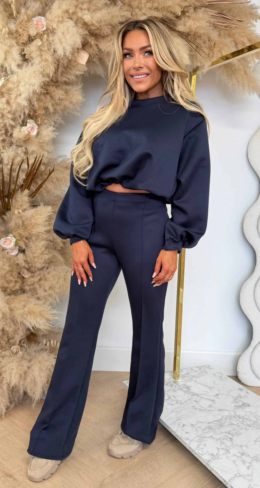 MELANIE PUFFY SET NAVY