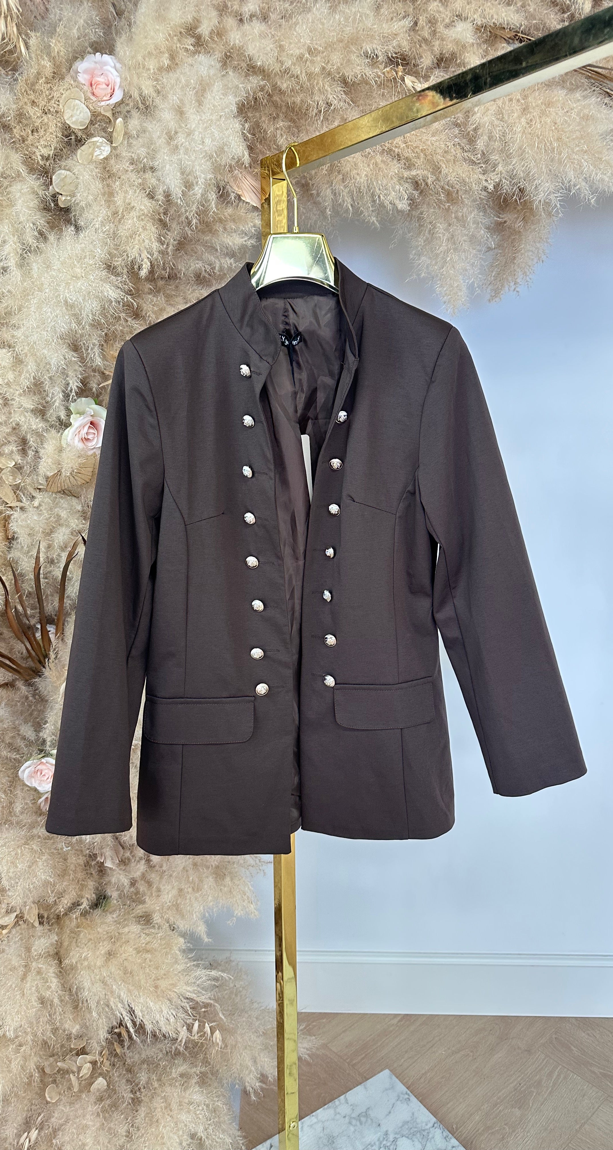 BALMAINATION BLAZER CHOCO