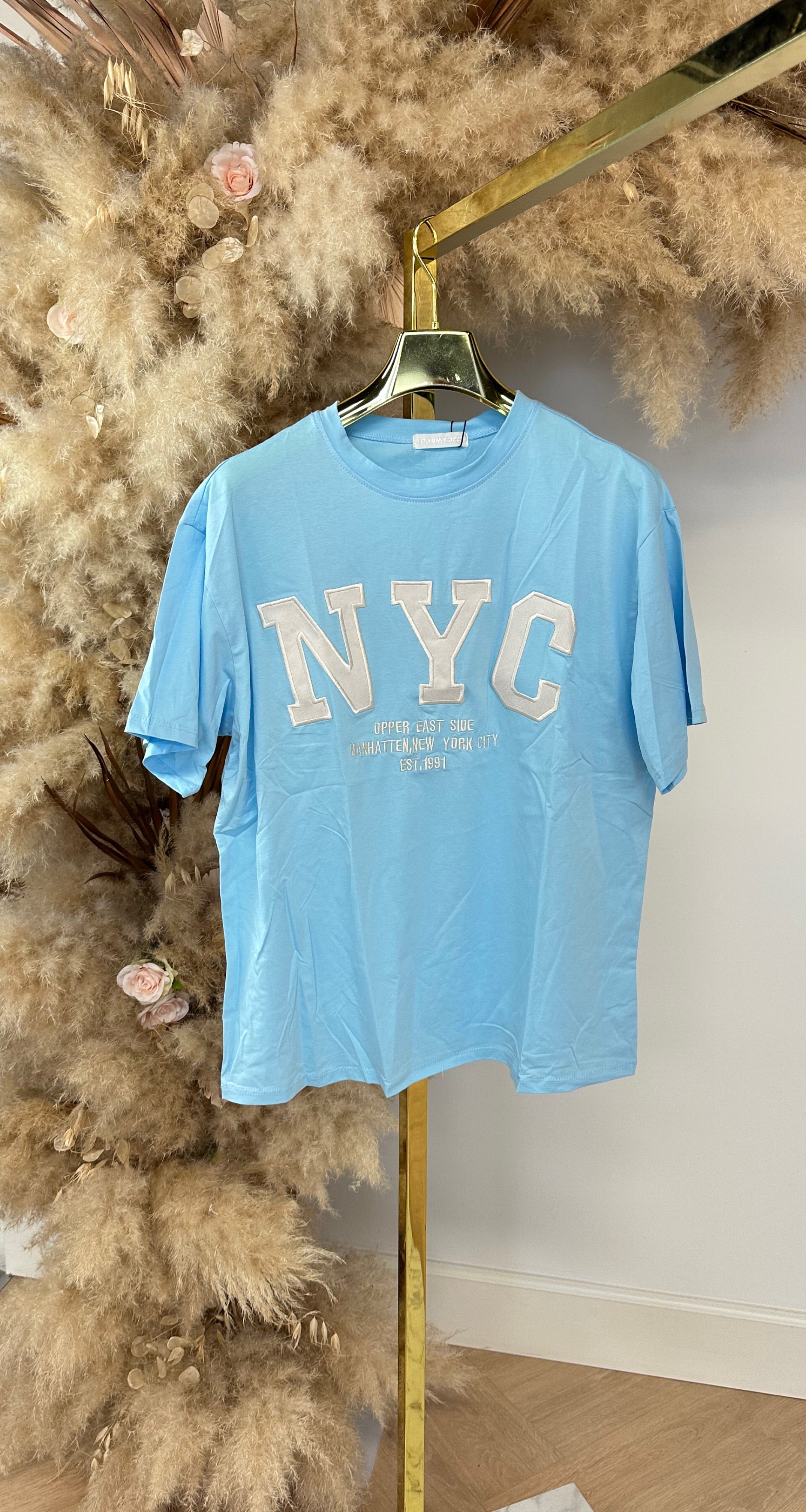NEW YORK TEE 7456 BLUE