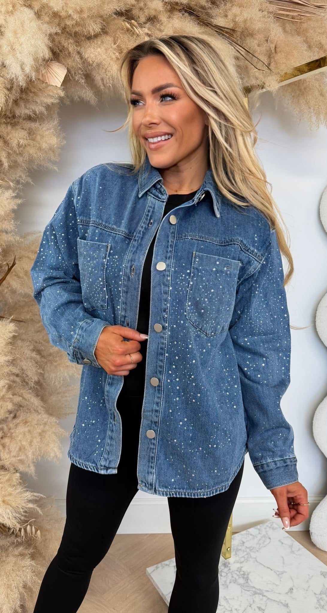 MISS SPARKLE BLOUSE 1205 BLUE