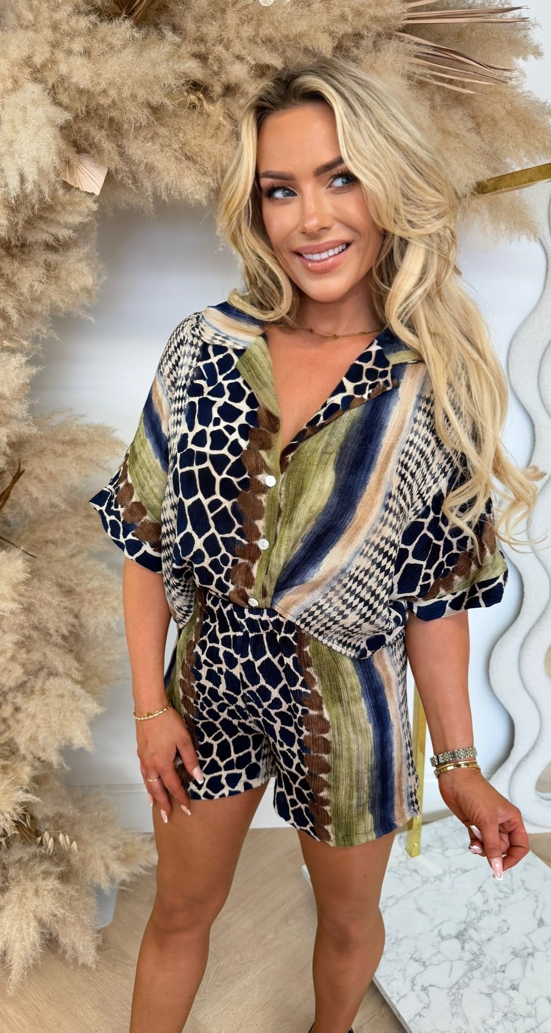 ANIMAL PRINT SET BLUE