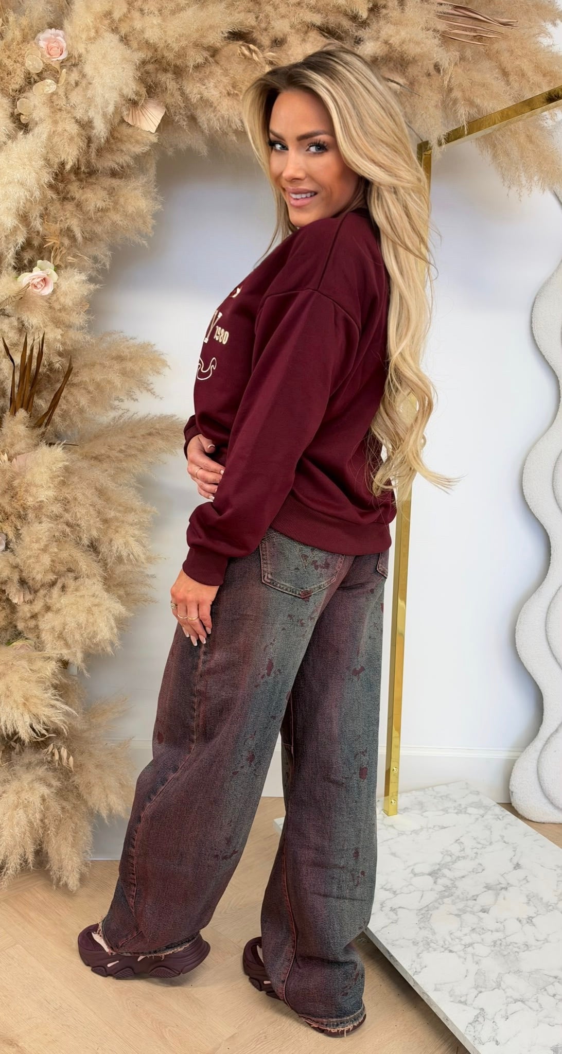NEW YORK 98 SWEATER 8011654 BORDEAUX
