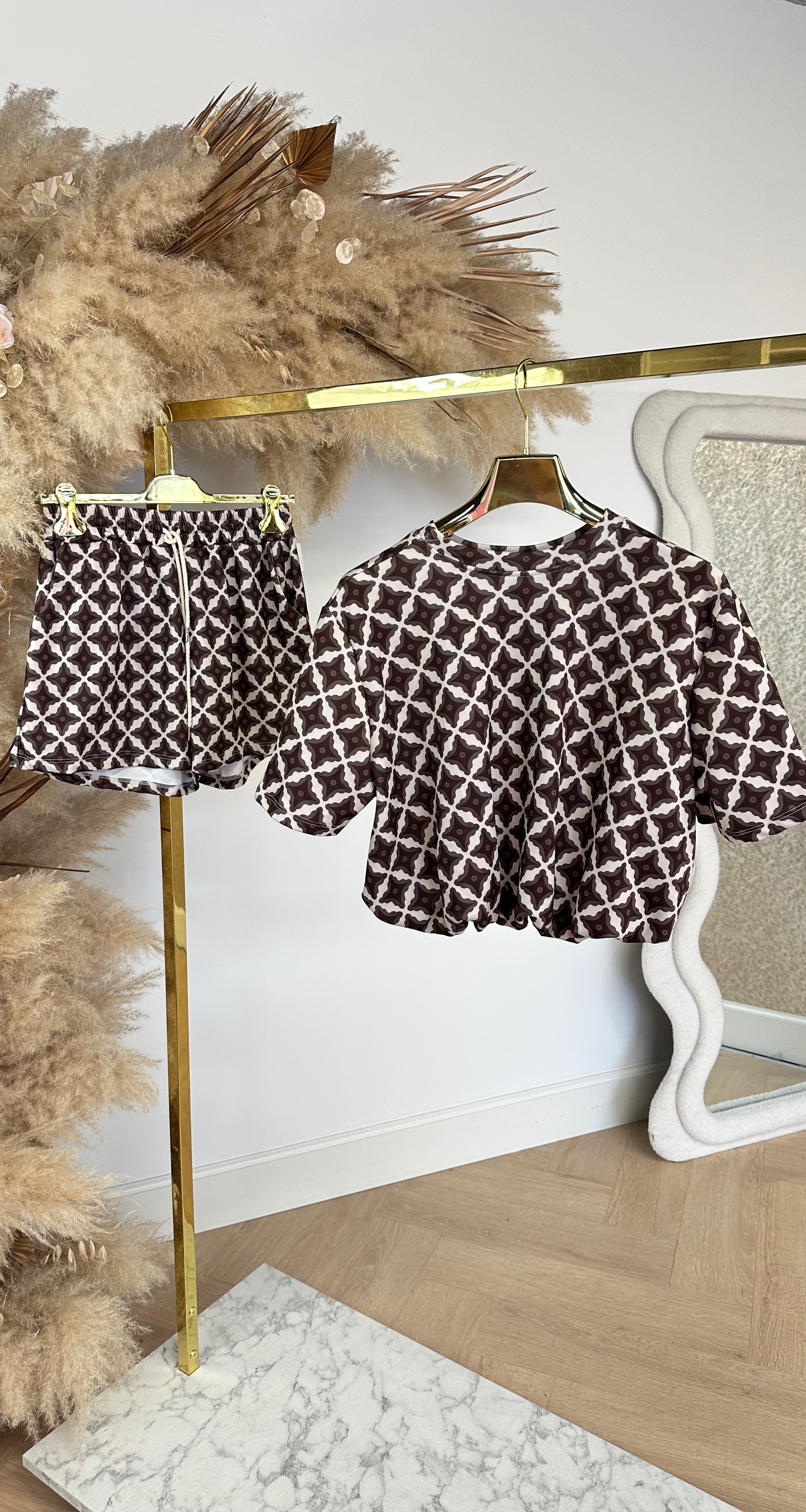 ATHENE PRINT SET TAUPE
