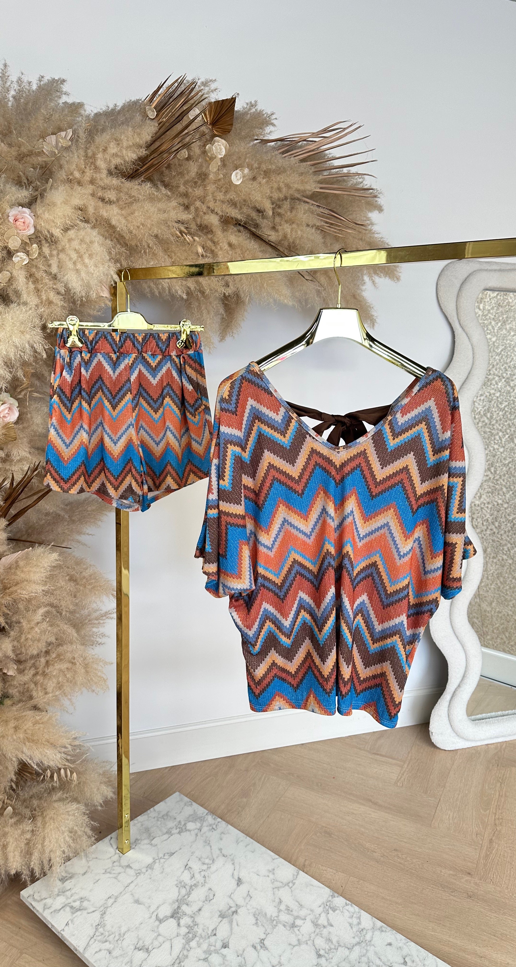 ZIGZAG LUREX STRIK SET CHOCO