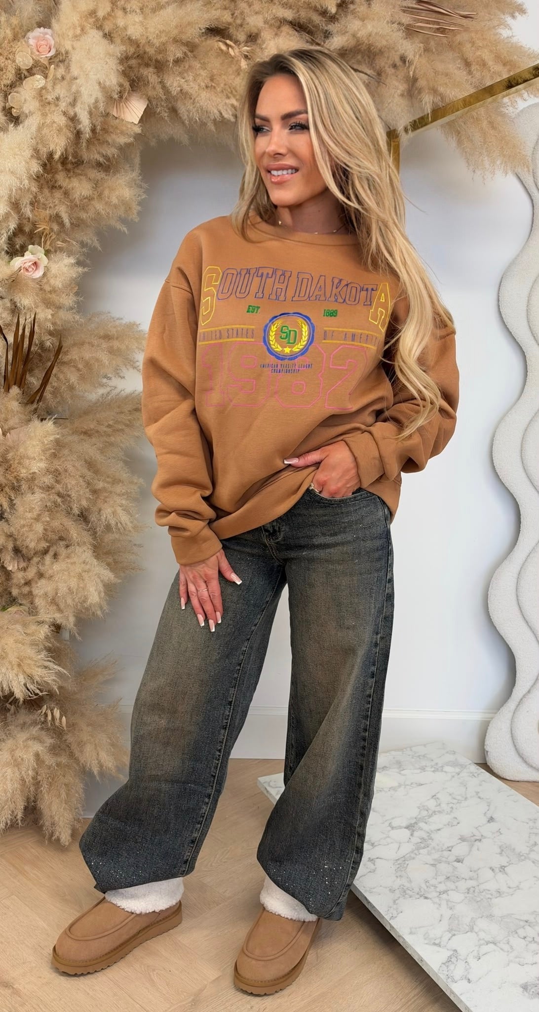 ACTIE SOUTH DAKOT SWEATER 801308 CAMEL