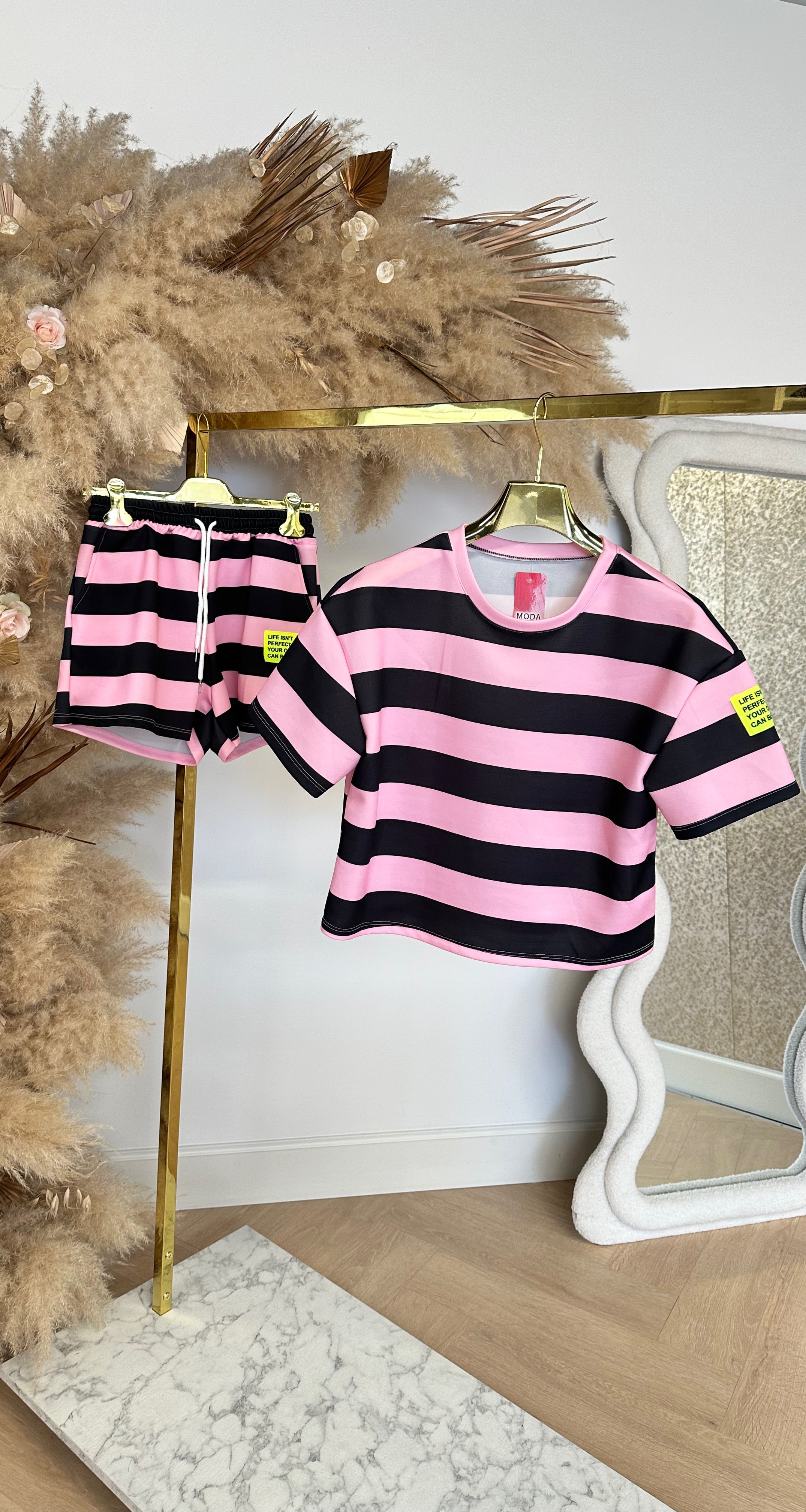 NEW LIFE STRIPE SET BLACK