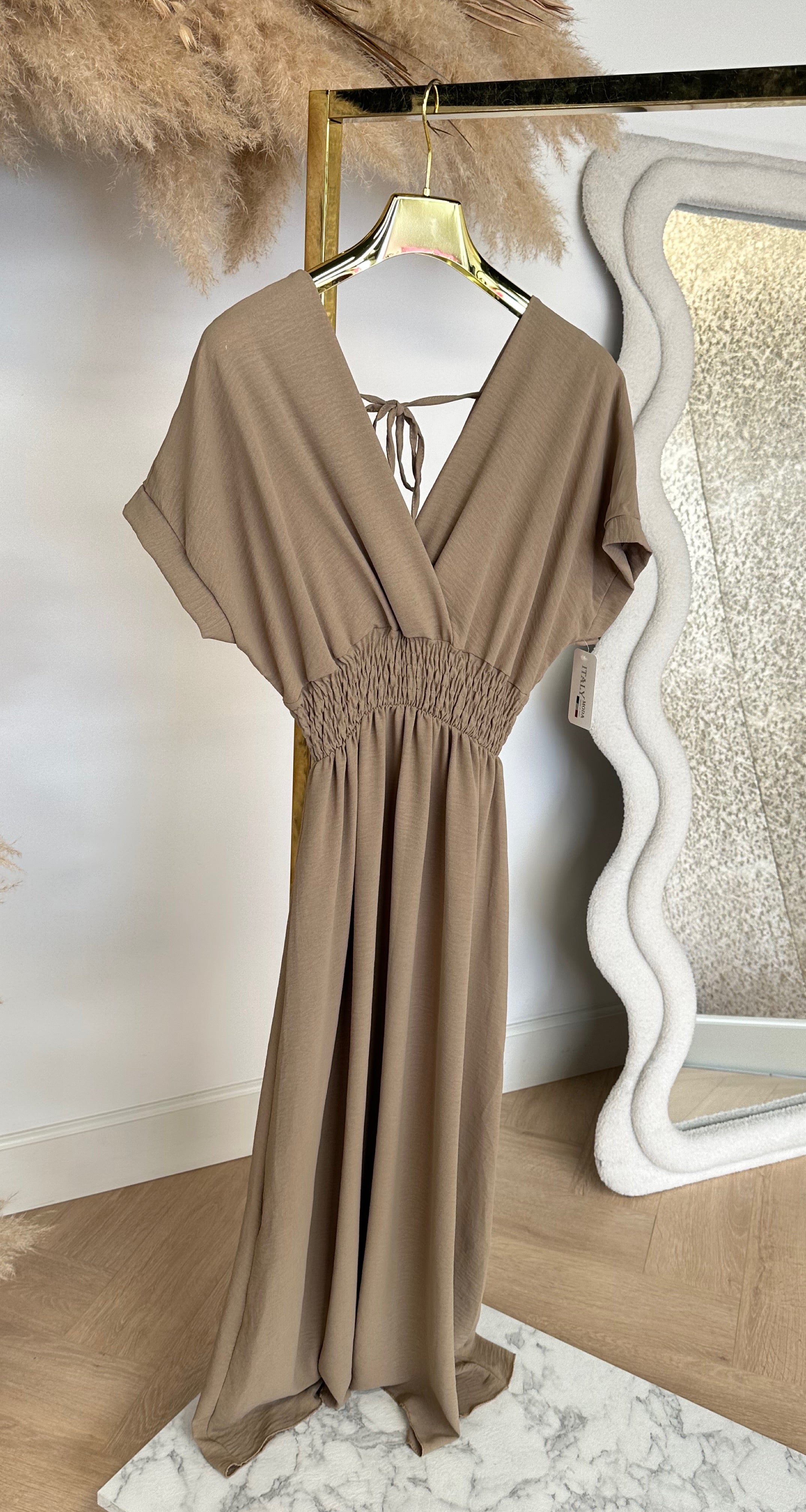 BOORDY MAXY DRESS TAUPE