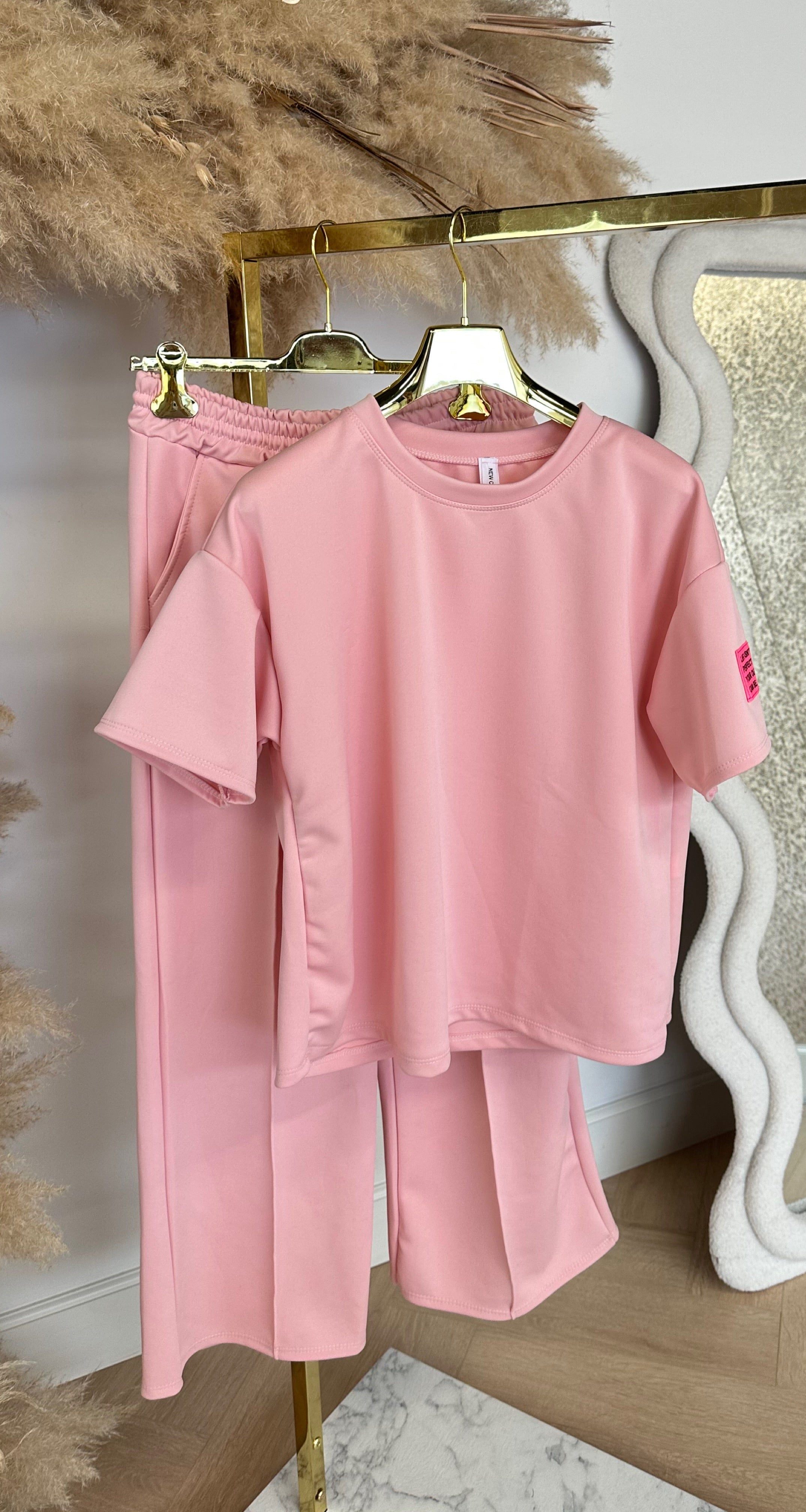 VIRAL LONG EMBLEEM SET LIGHTPINK